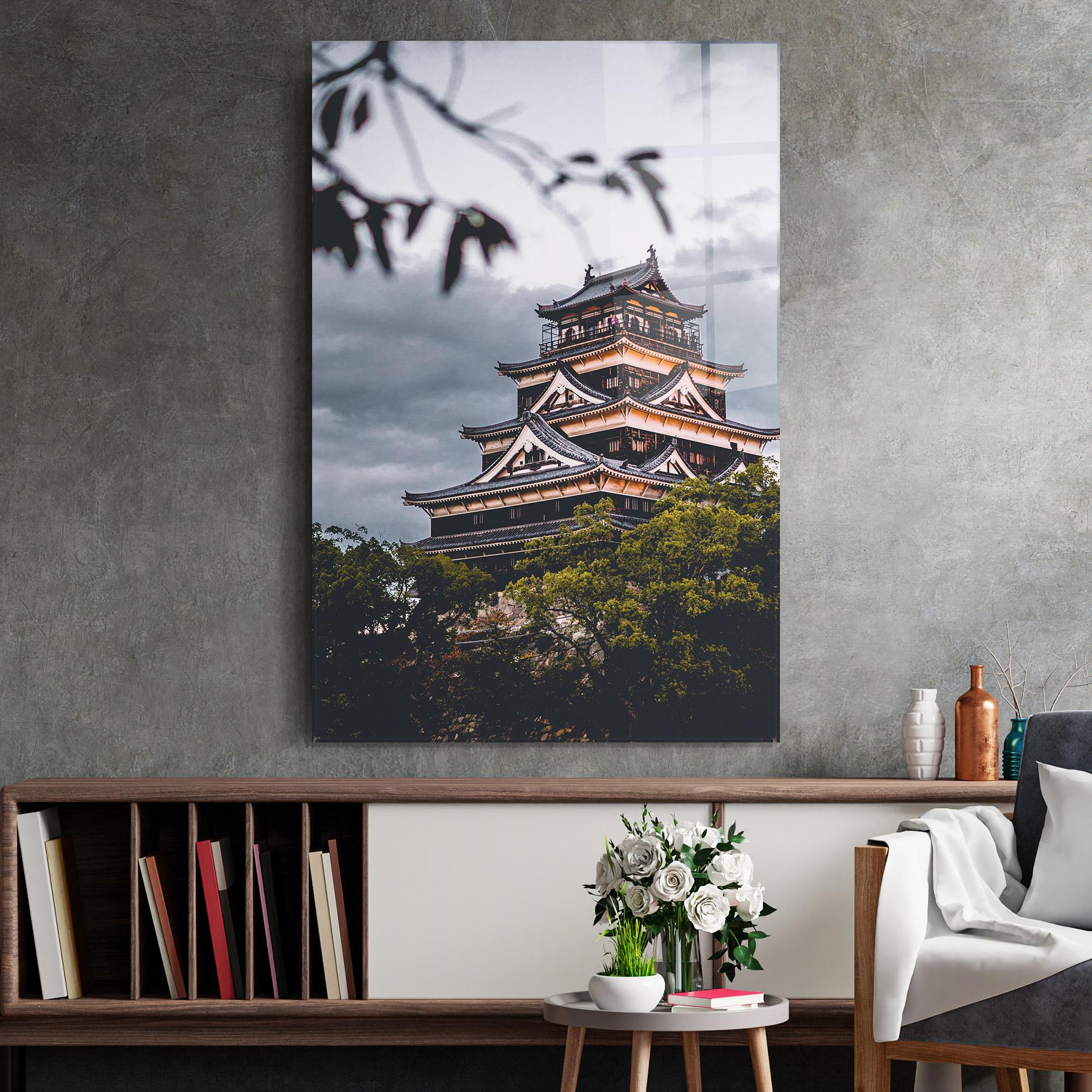 Üvegkép Hiroshima Castle mockup 2
