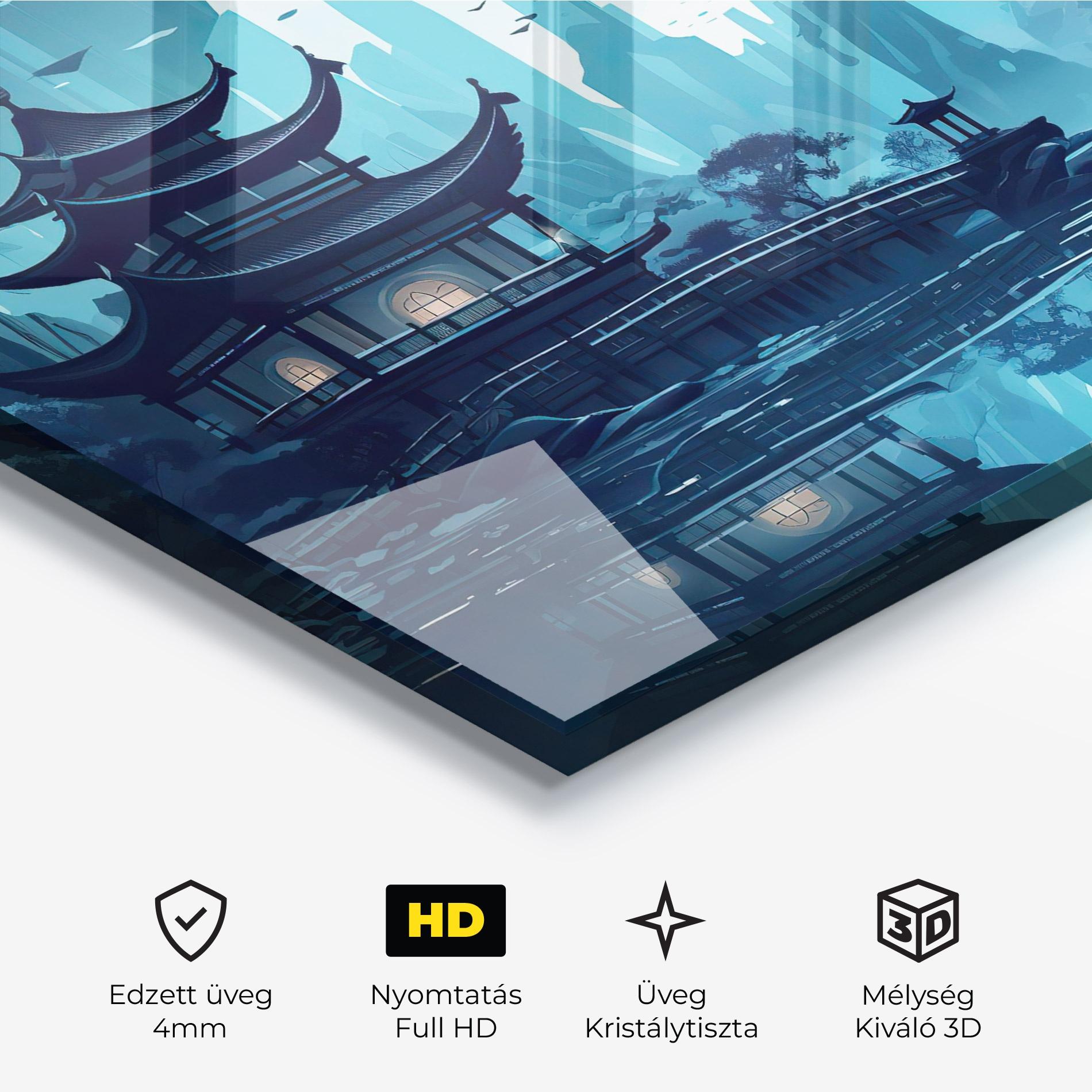 Üvegkép Chinese Cartoon mockup 3