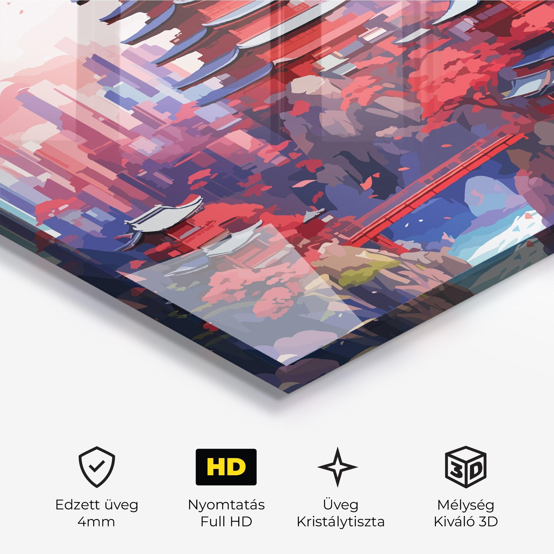 Üvegkép City Style Art mockup 3