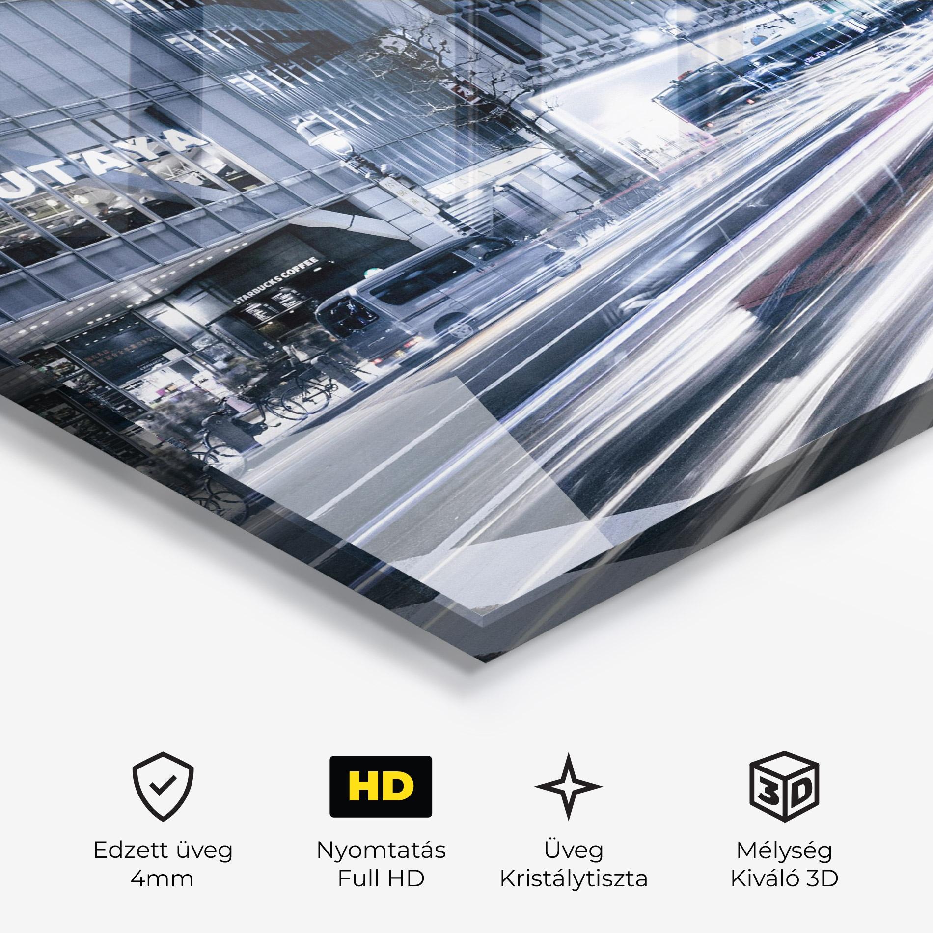 Üvegkép Road Traffic mockup 3