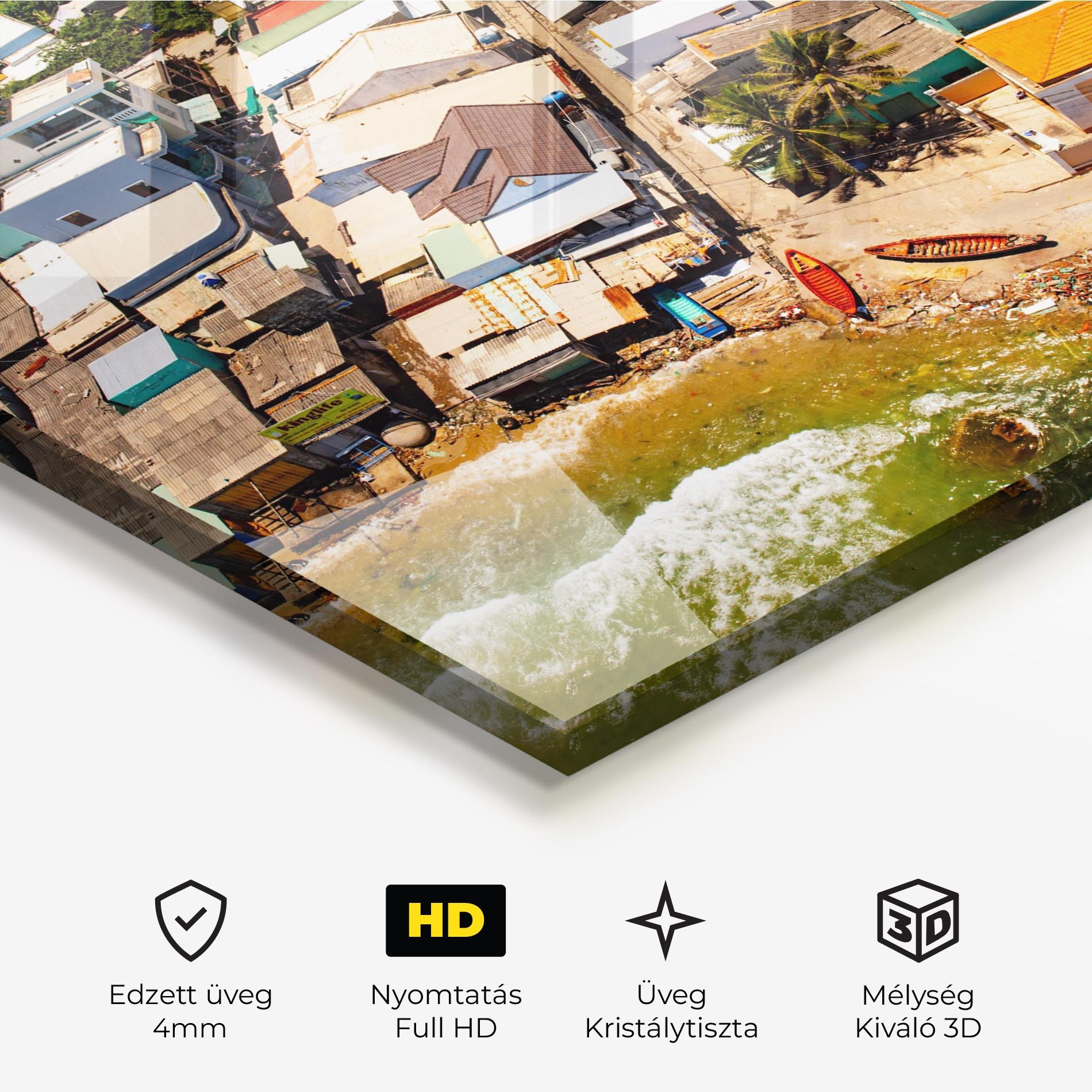 Üvegkép Vietnam Slums mockup 3