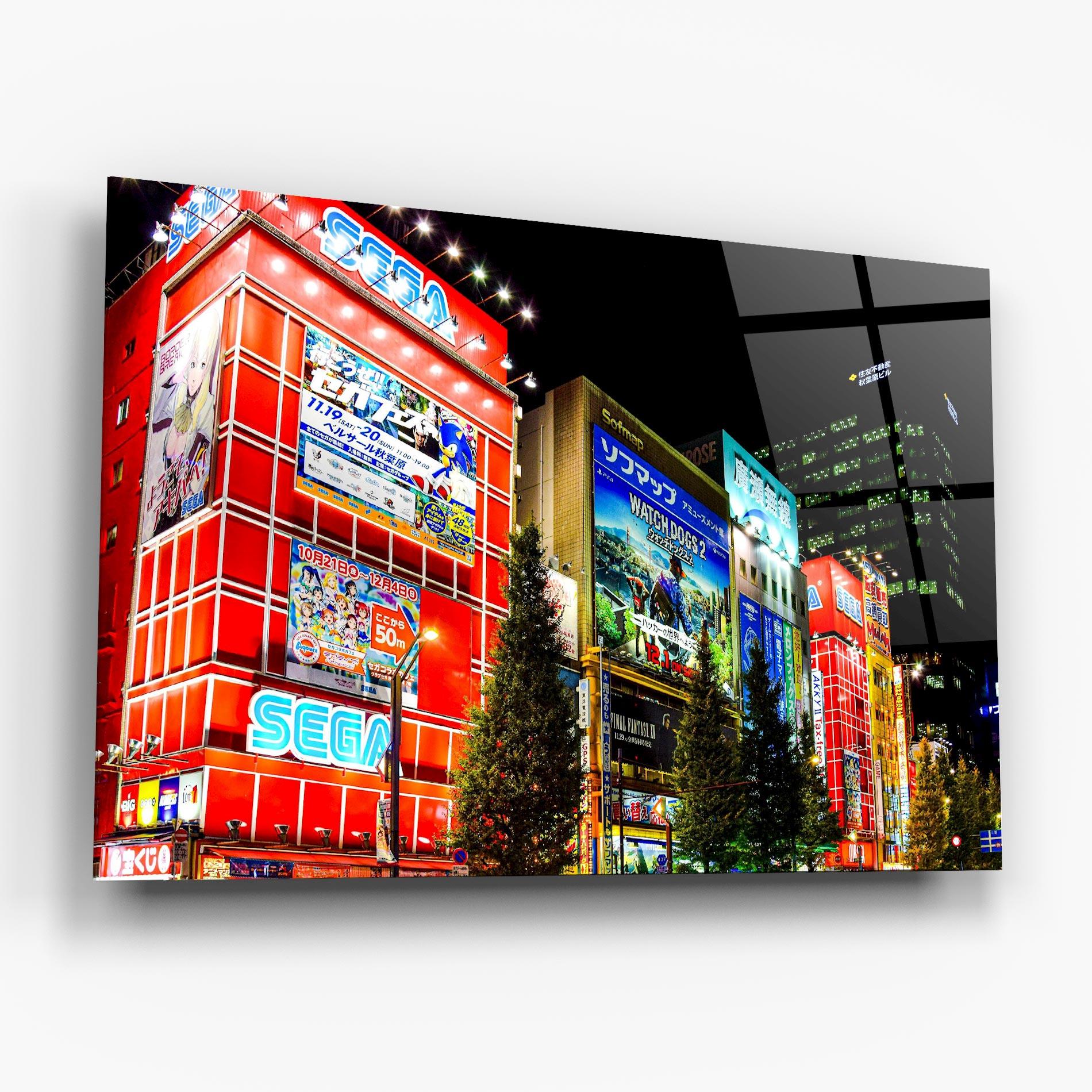 Üvegkép Akihabara Night mockup 6
