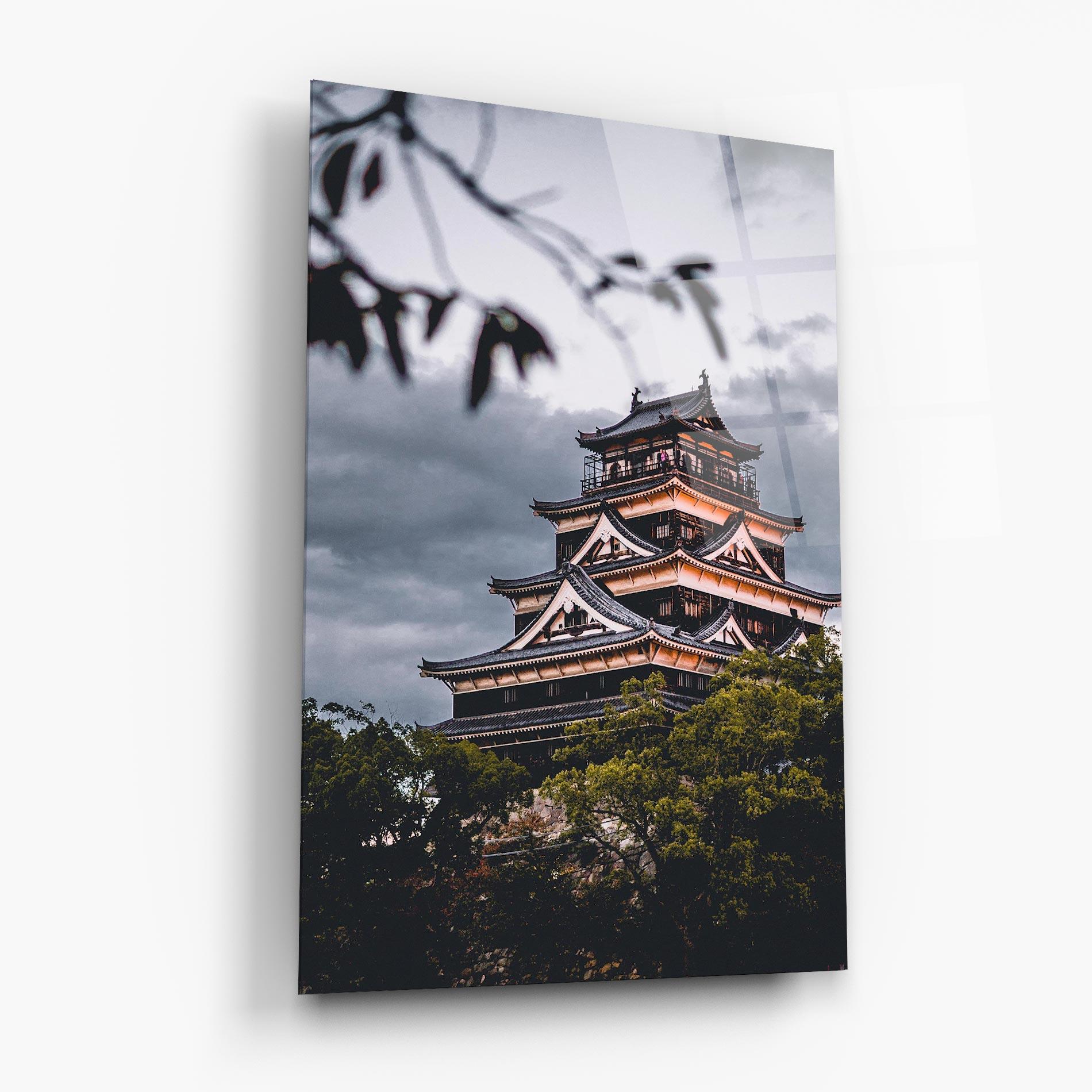 Üvegkép Hiroshima Castle mockup 6