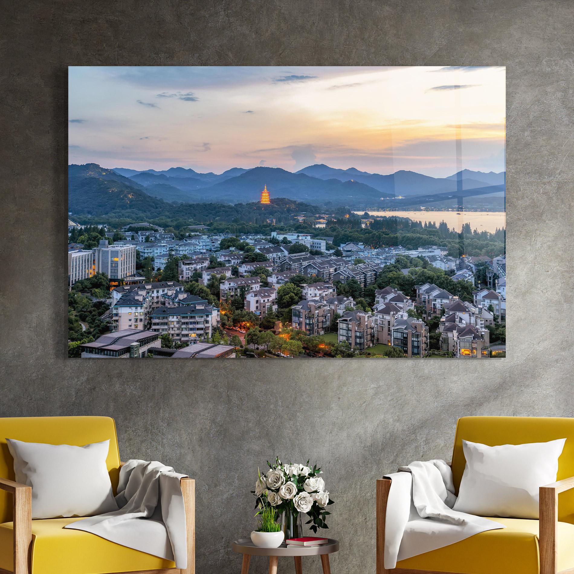 Üvegkép Hangzhou China mockup 4