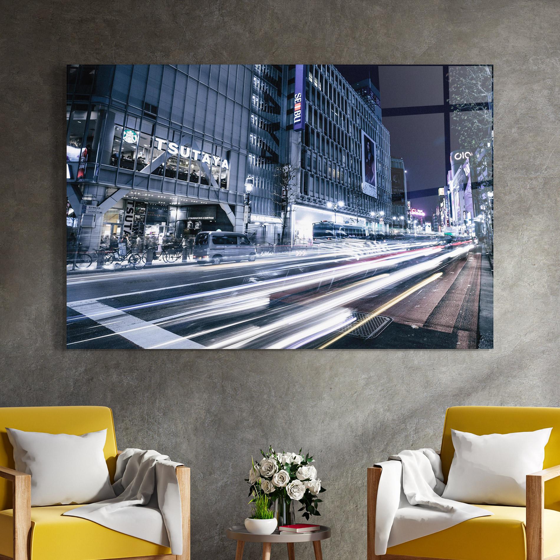 Üvegkép Road Traffic mockup 4