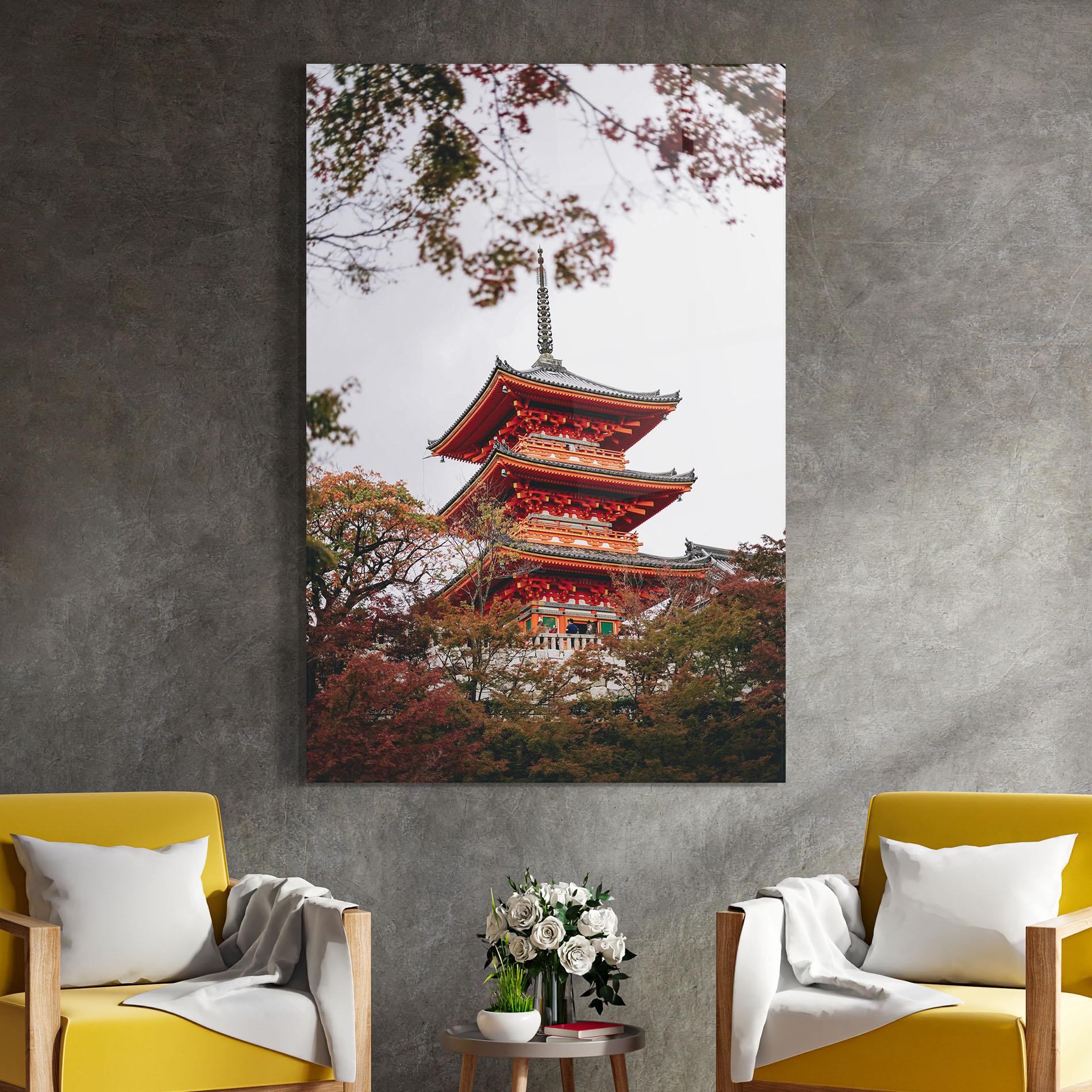 Üvegkép Kiyomizu Dera mockup 4