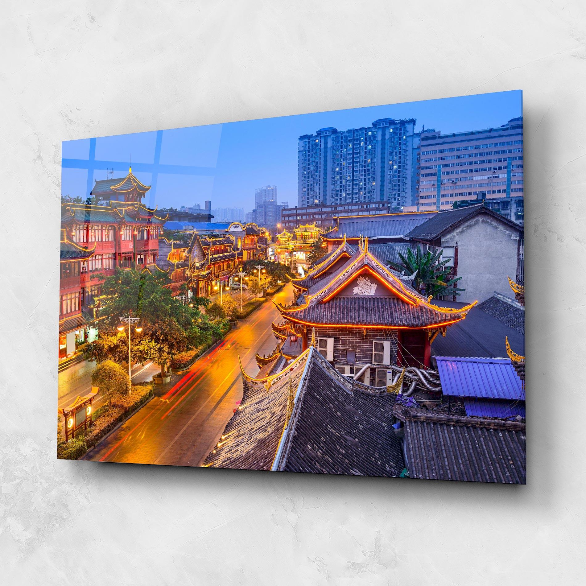 Üvegkép Chengdu China mockup 1