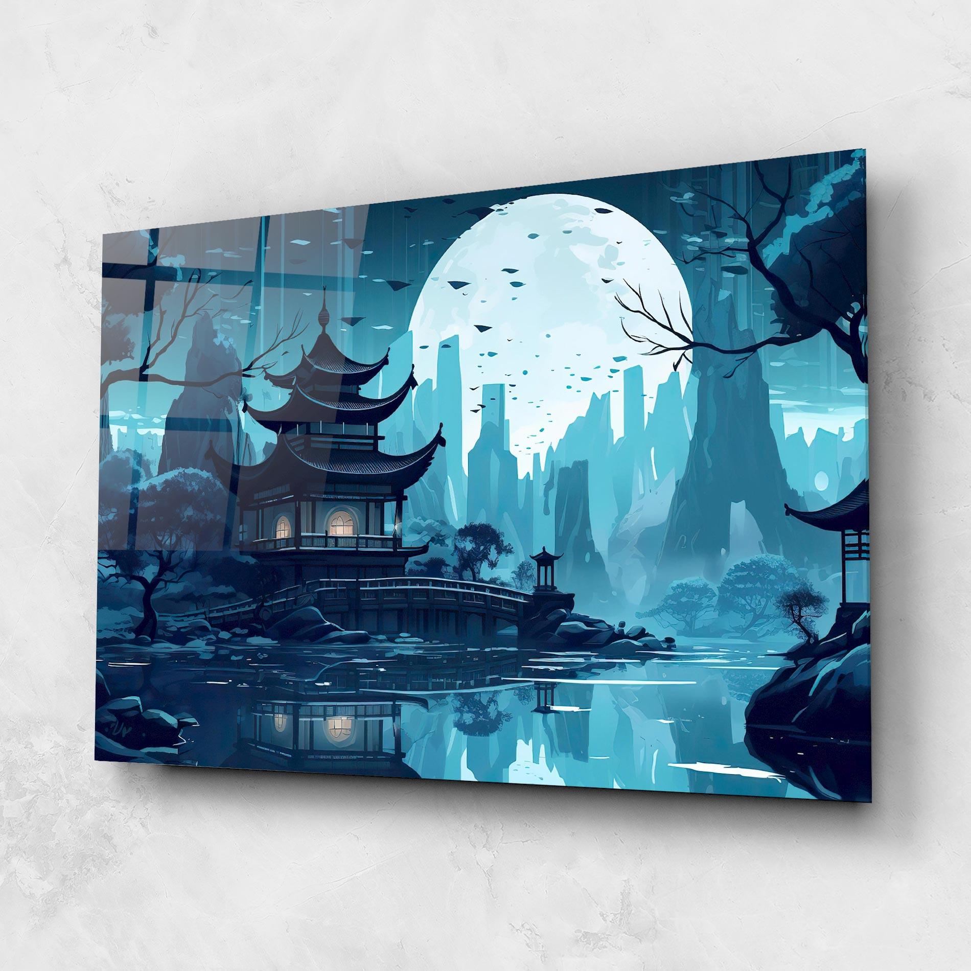 Üvegkép Chinese Cartoon mockup 1