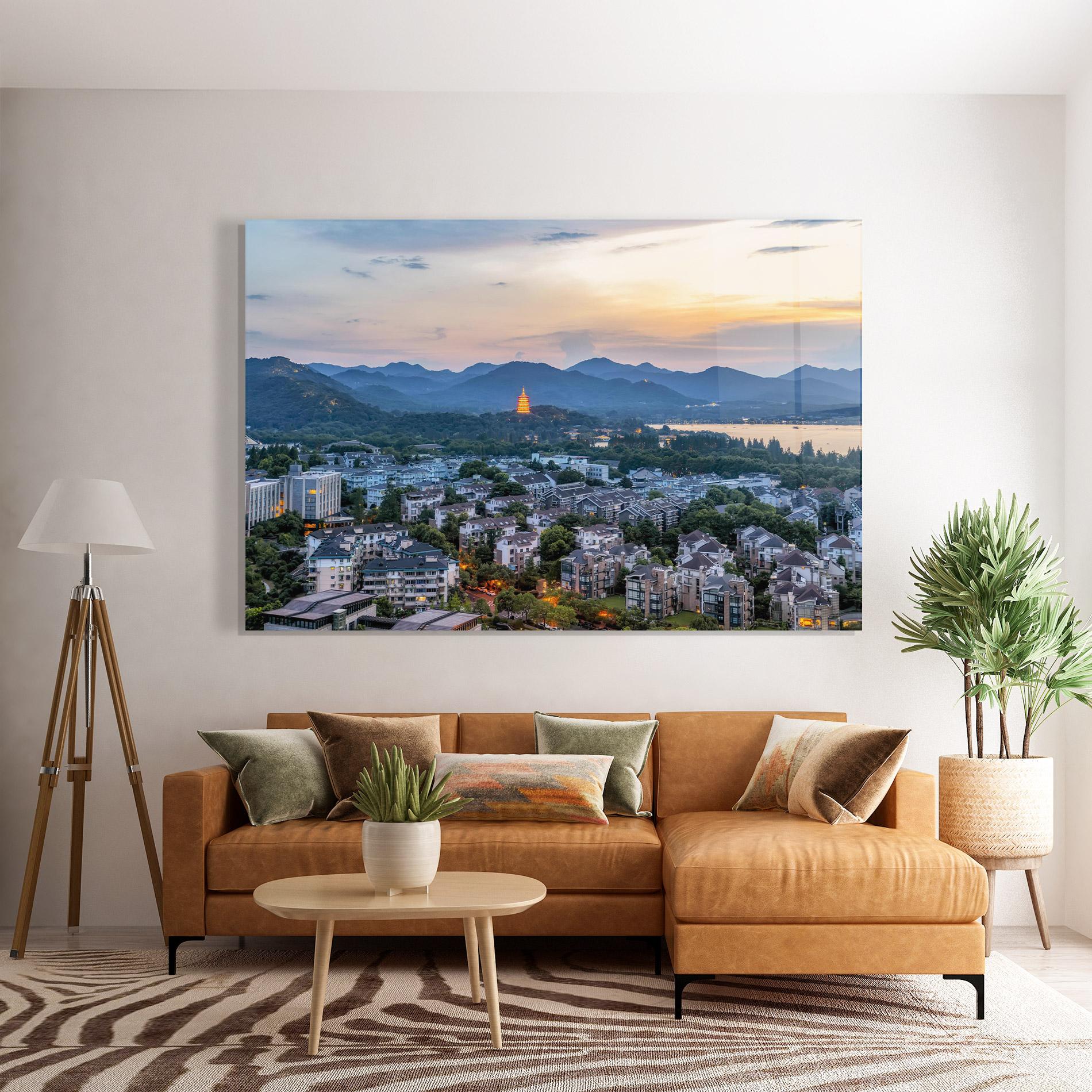 Üvegkép Hangzhou China mockup 7