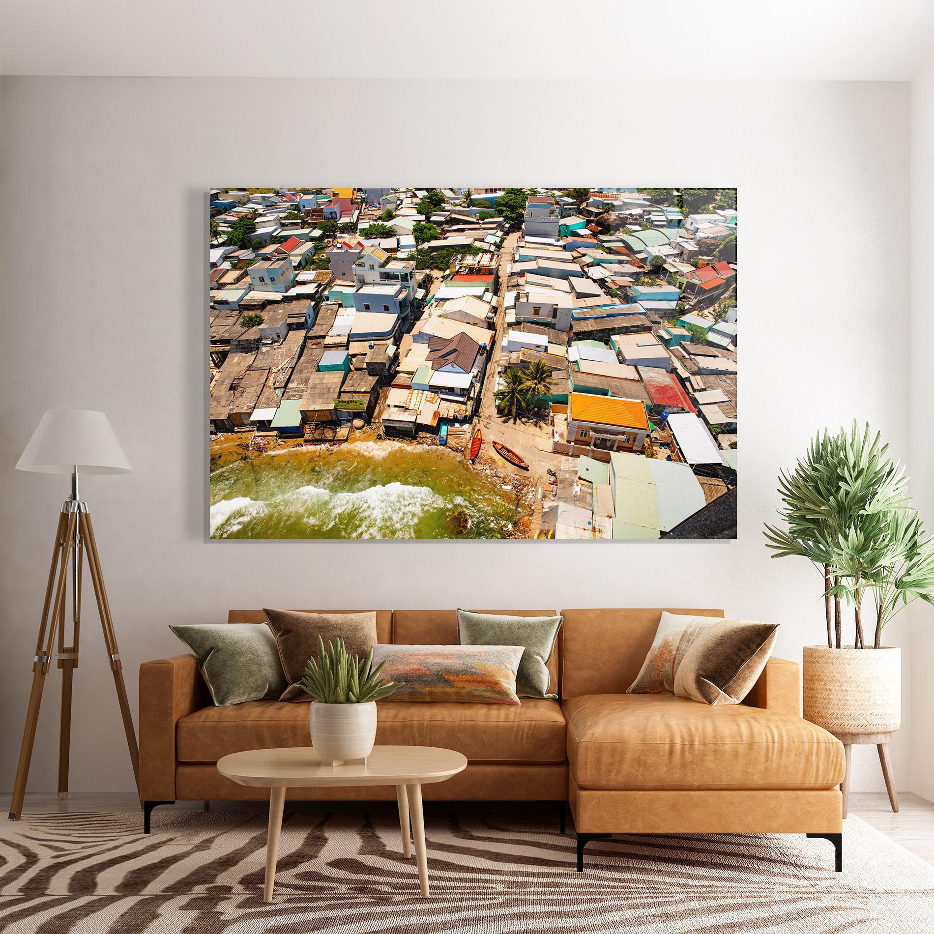 Üvegkép Vietnam Slums mockup 7