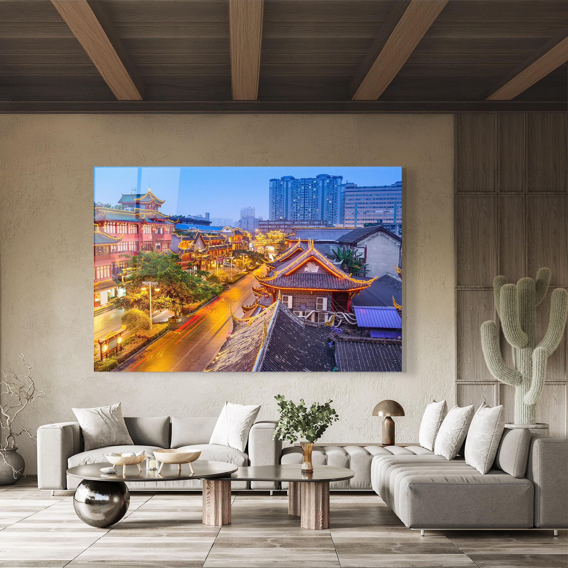 Üvegkép Chengdu China mockup 8