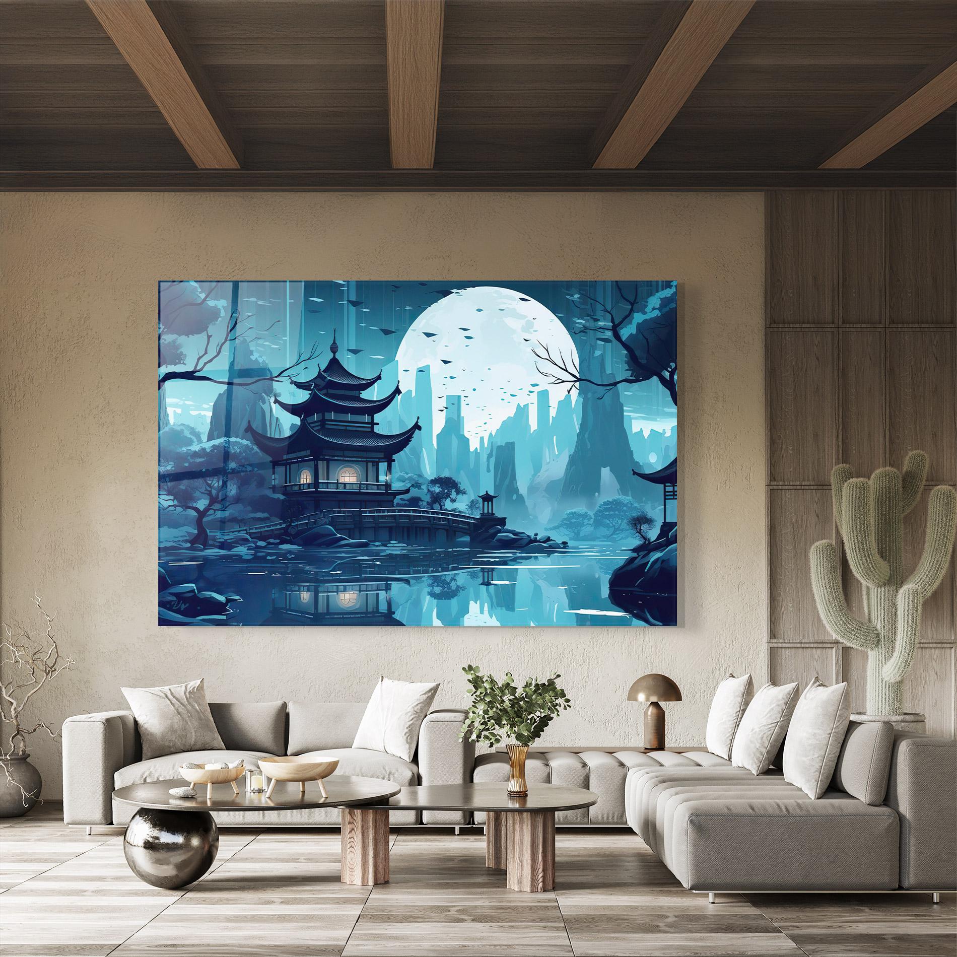 Üvegkép Chinese Cartoon mockup 8