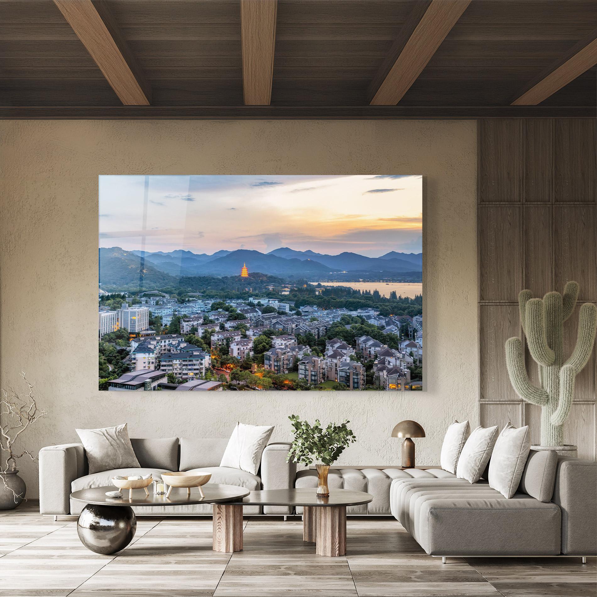 Üvegkép Hangzhou China mockup 8