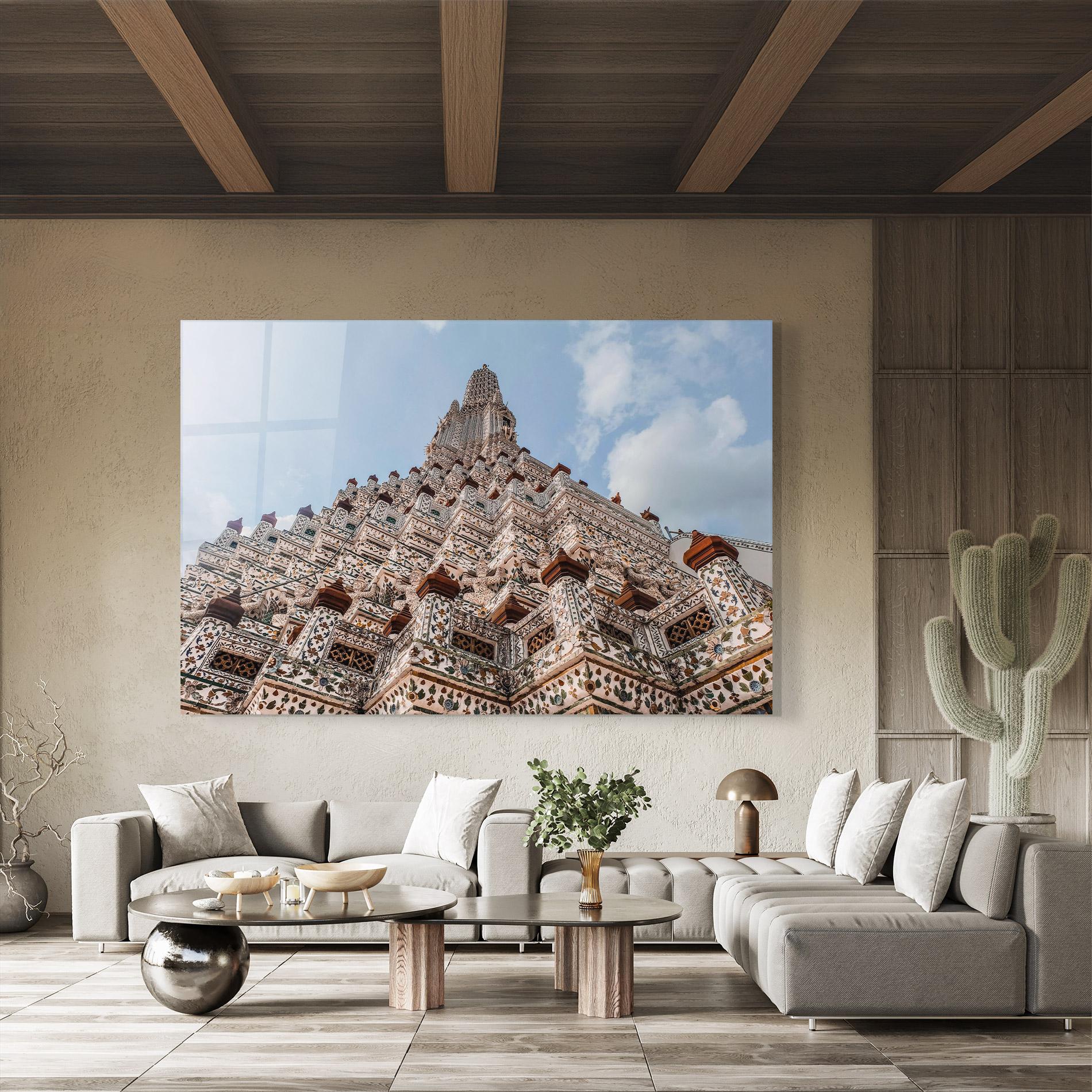Üvegkép Temple Of Dawn mockup 8