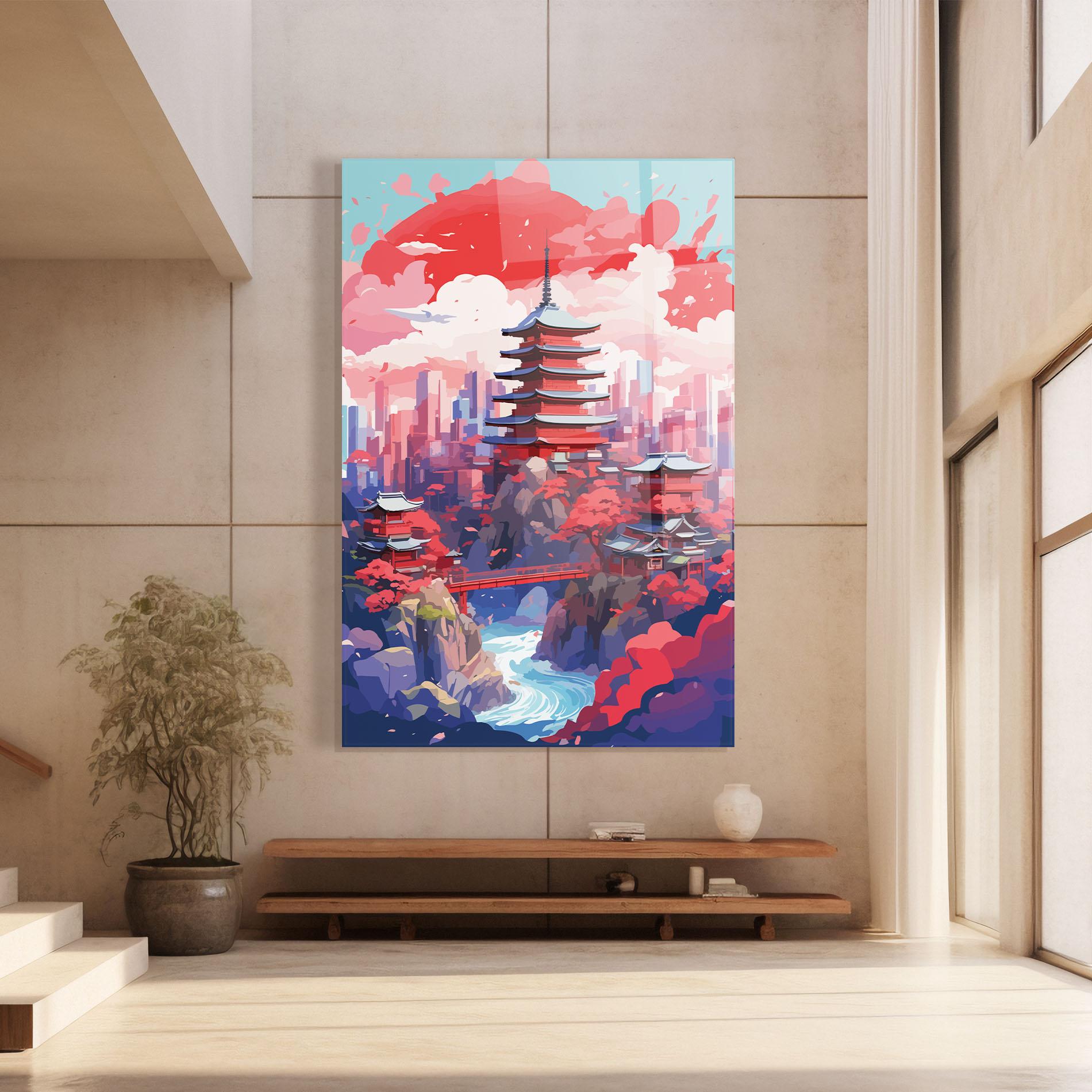 Üvegkép City Style Art mockup 8