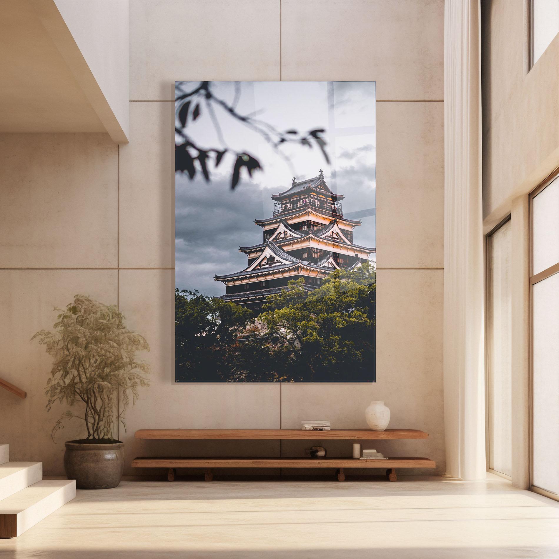 Üvegkép Hiroshima Castle mockup 8