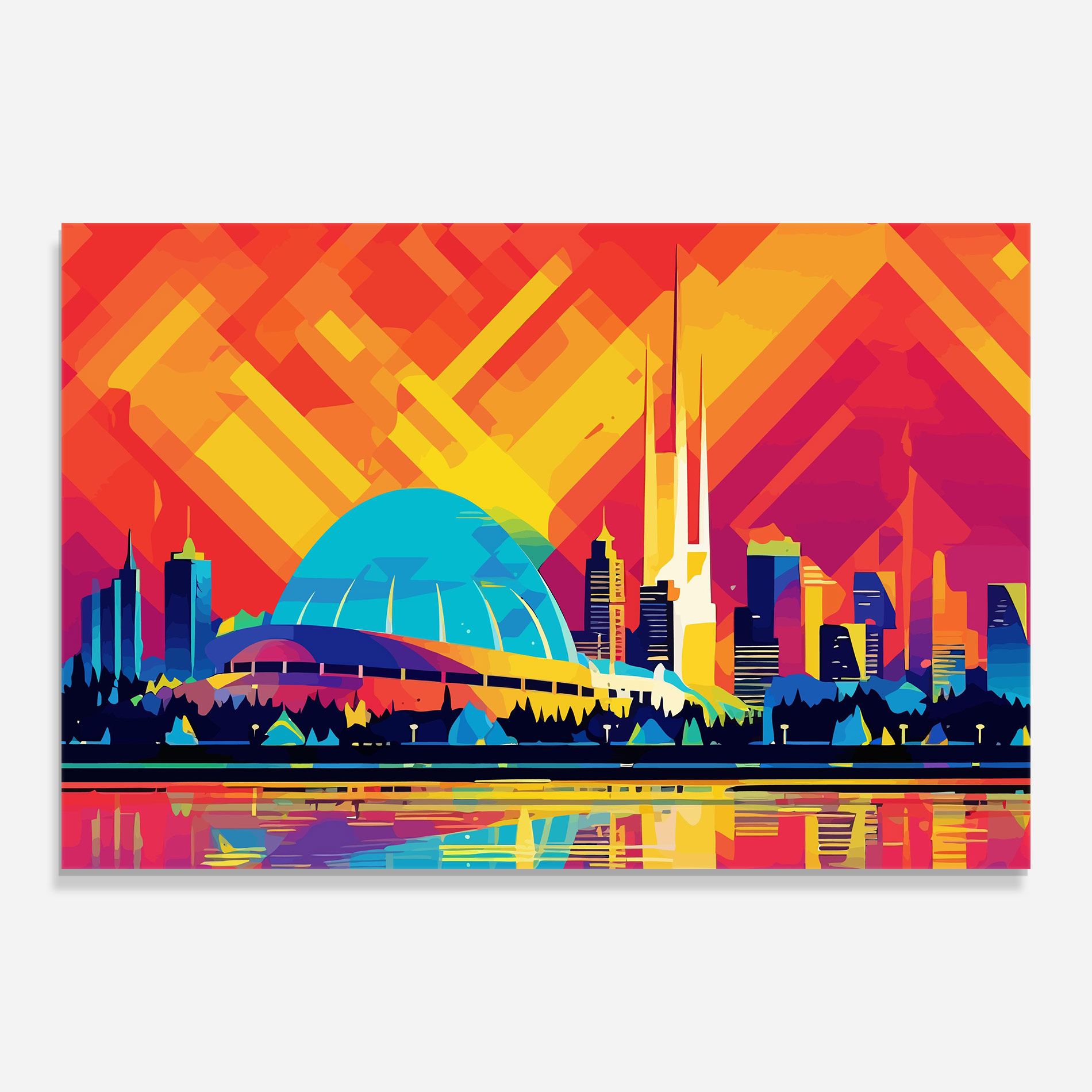 Blue Olympic Stadium mockup 0