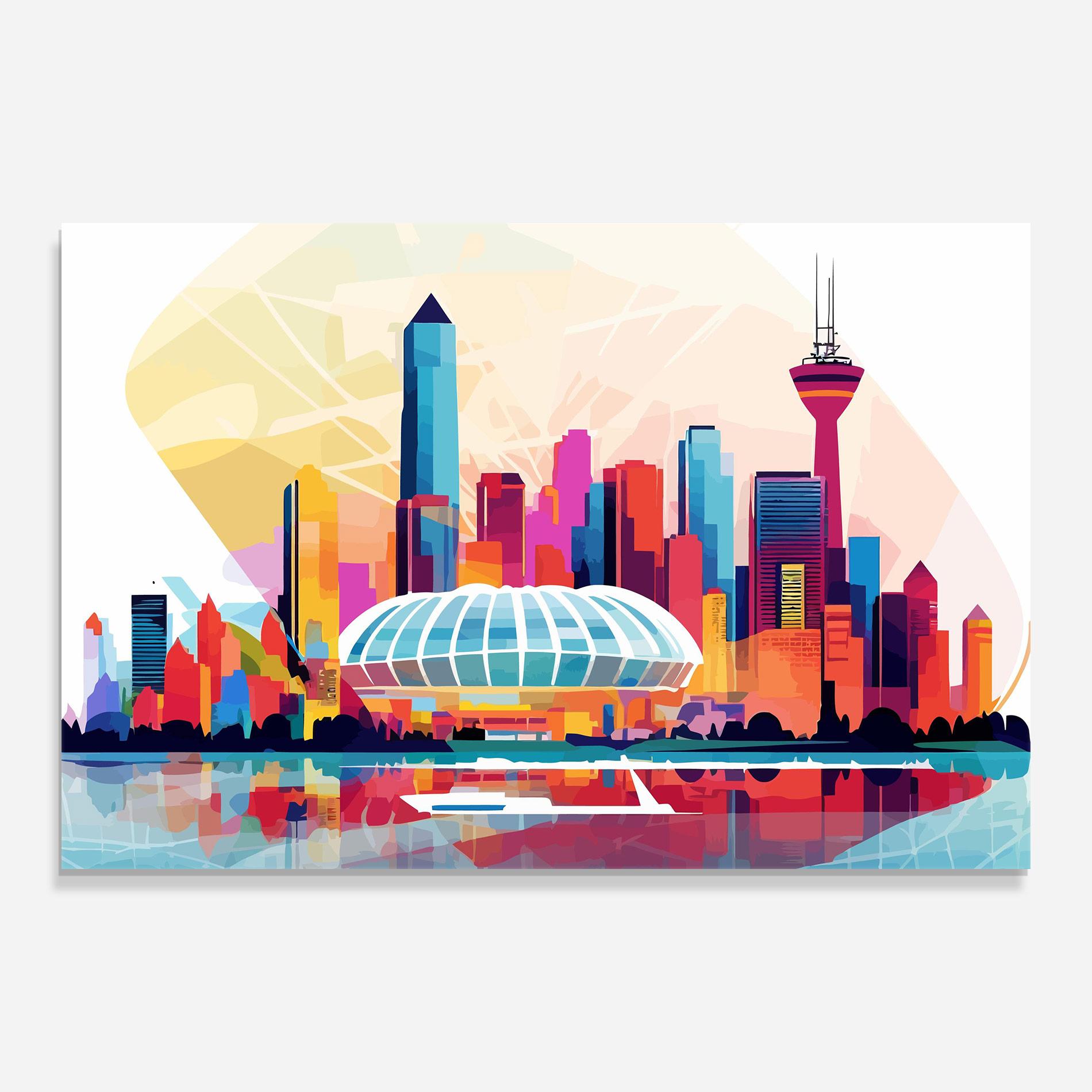 Üvegkép Olympic Stadium Color mockup 0