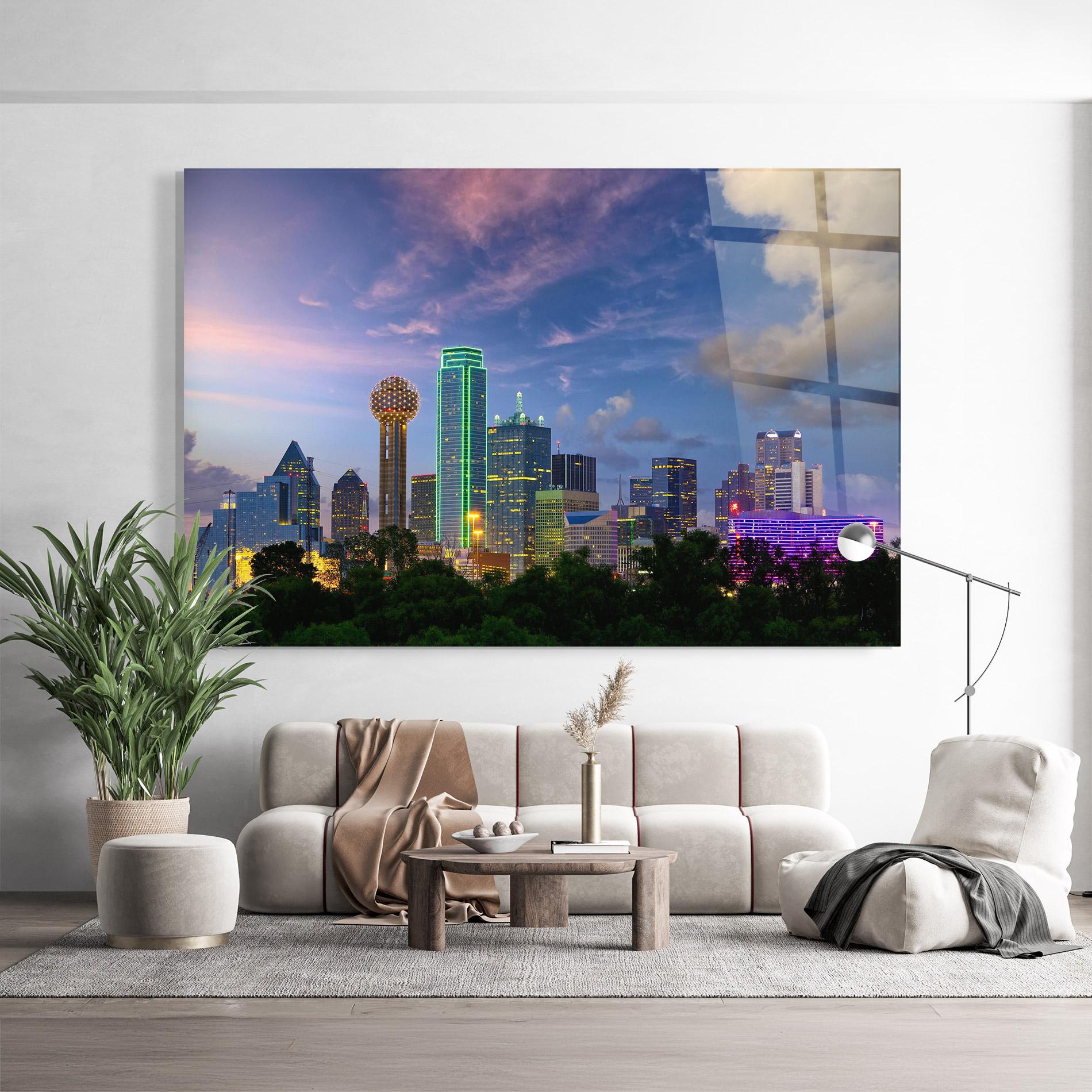 Üvegkép Dallas Dusk mockup 9