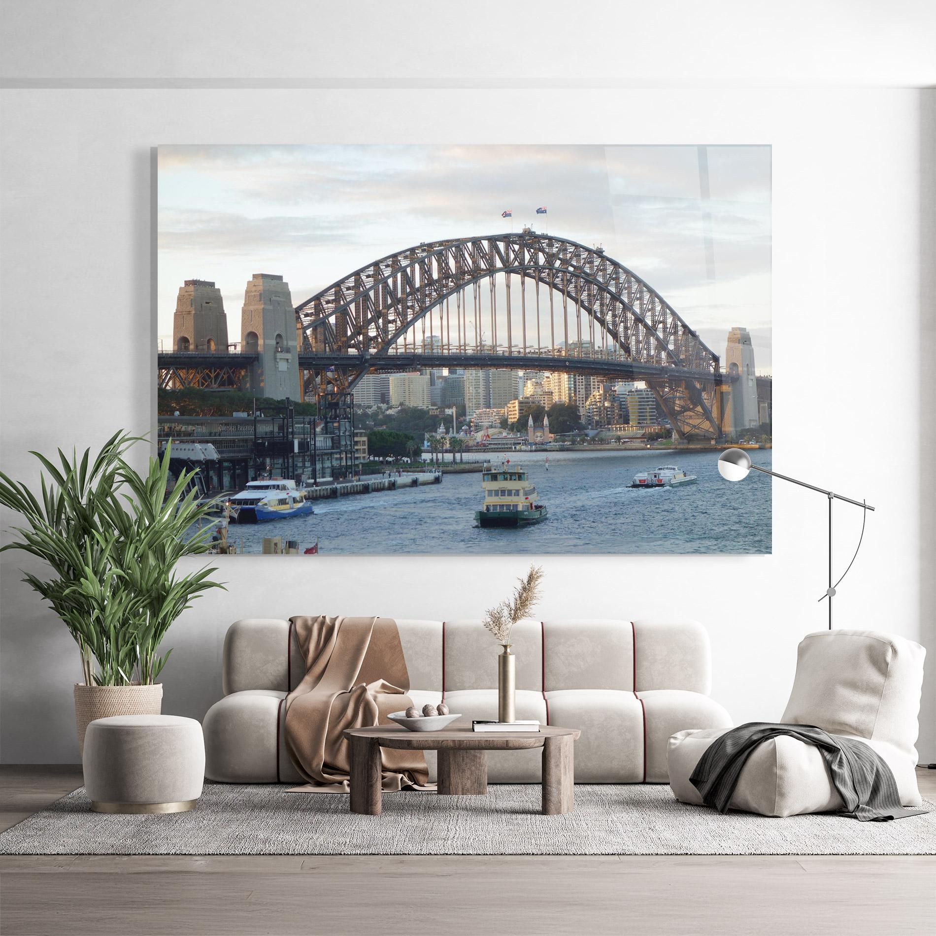 Üvegkép Harbour Bridge View mockup 9