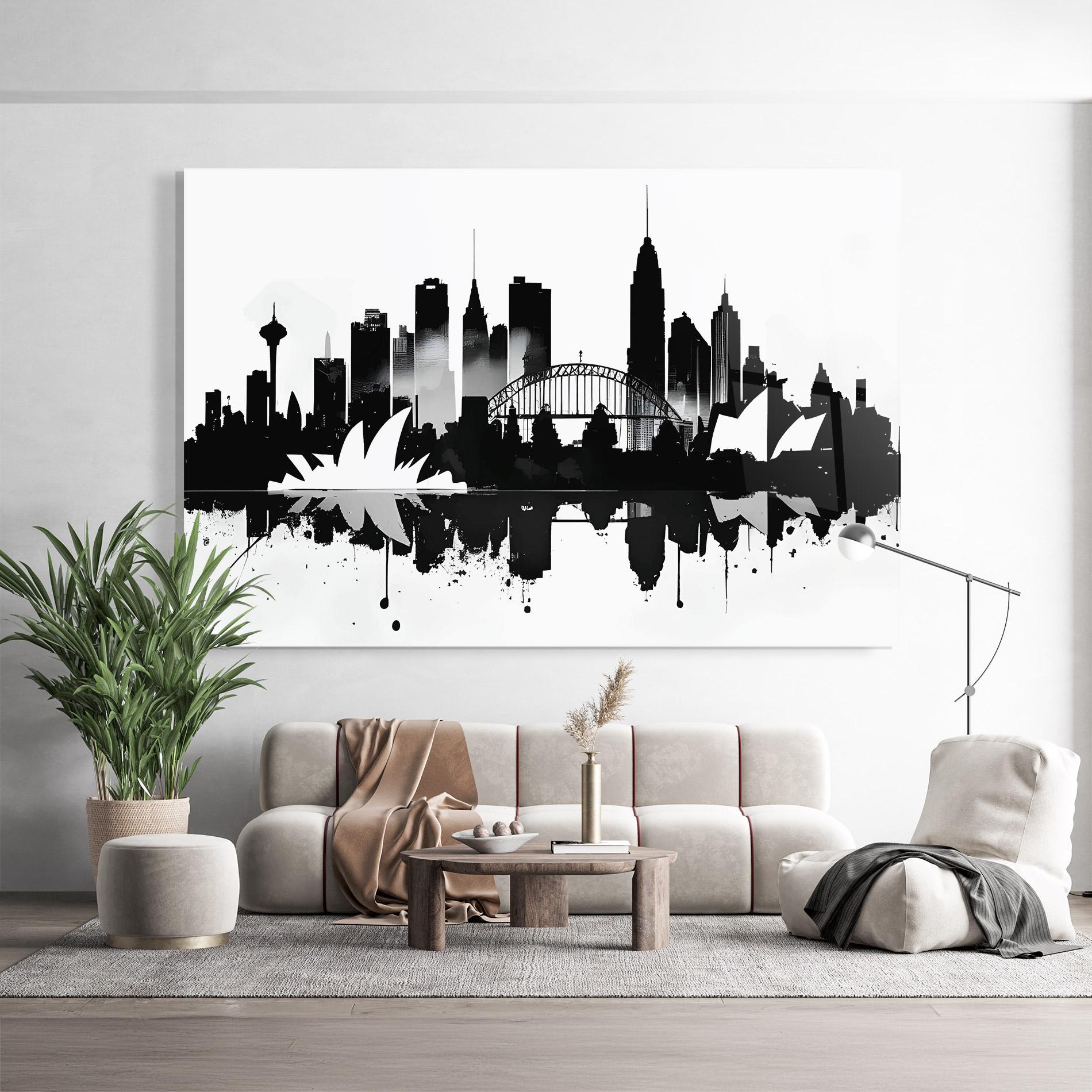 Üvegkép Opera House Art mockup 9