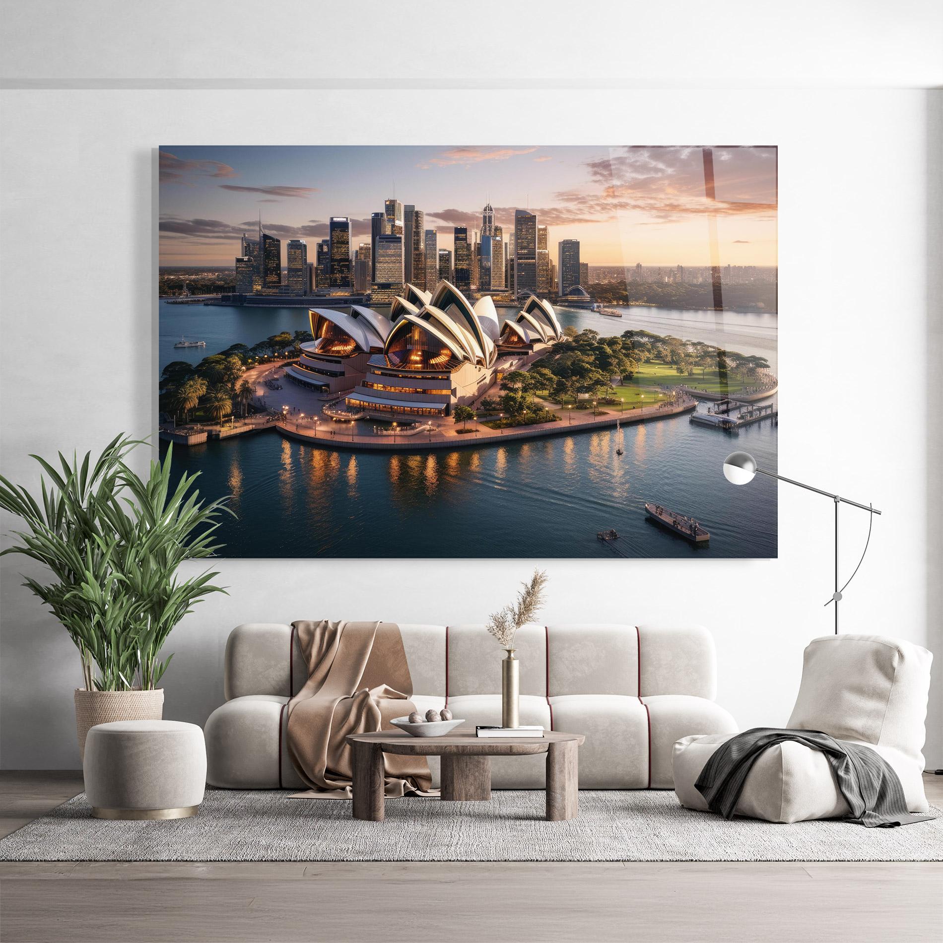 Üvegkép Sydney Australia Sunset mockup 9