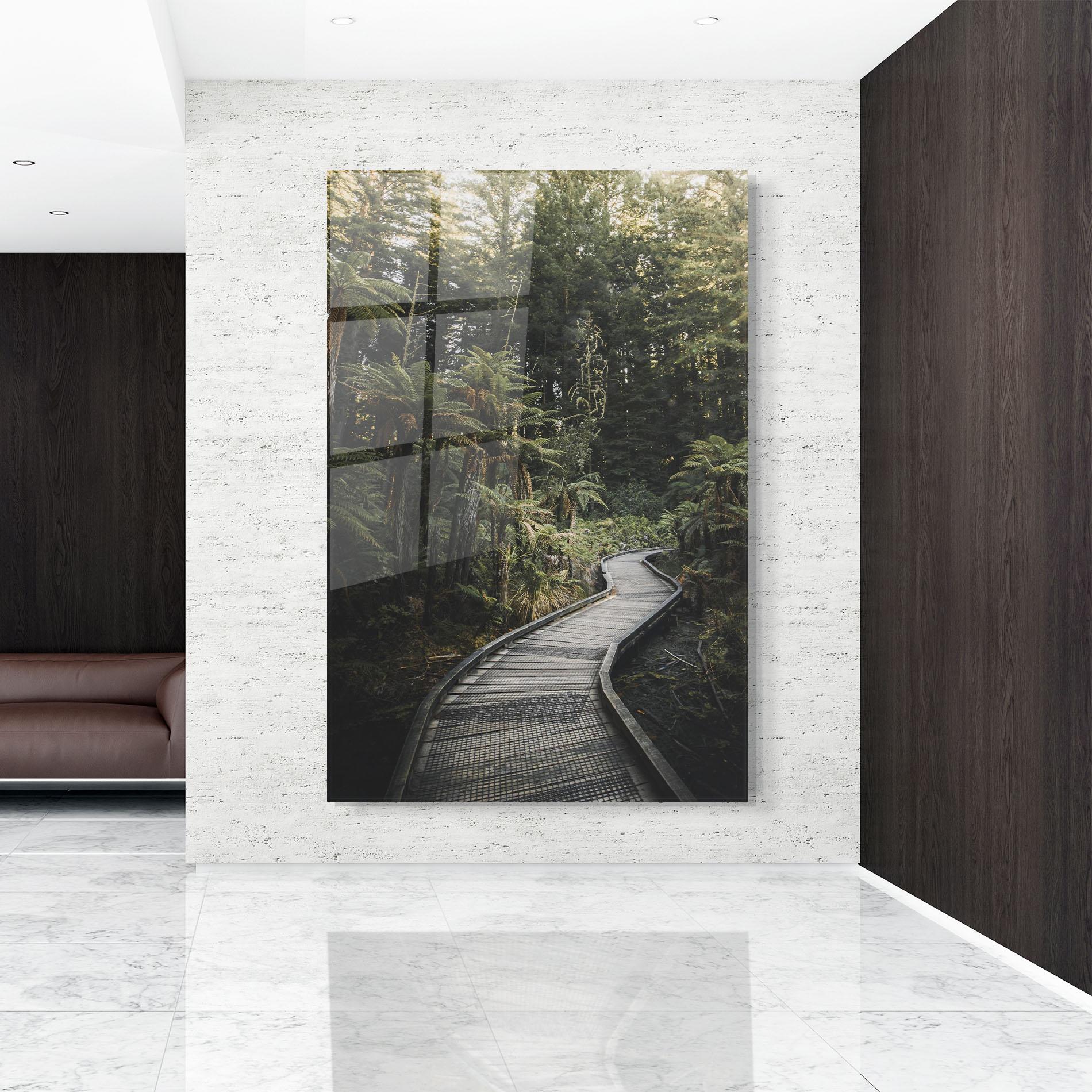 Üvegkép Forest Path View mockup 9