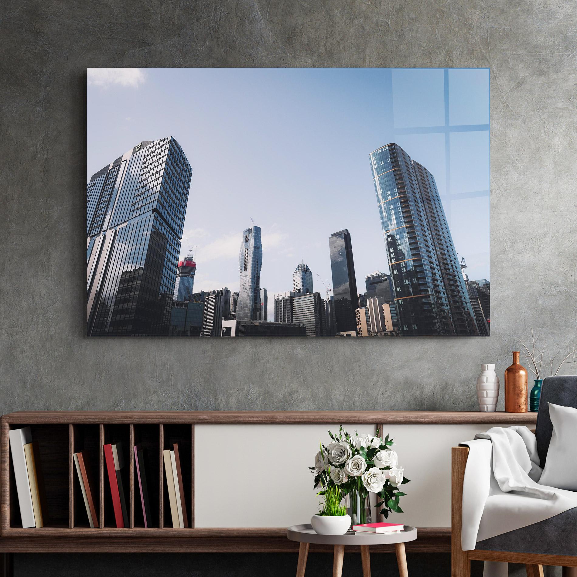 Üvegkép Business Building mockup 2