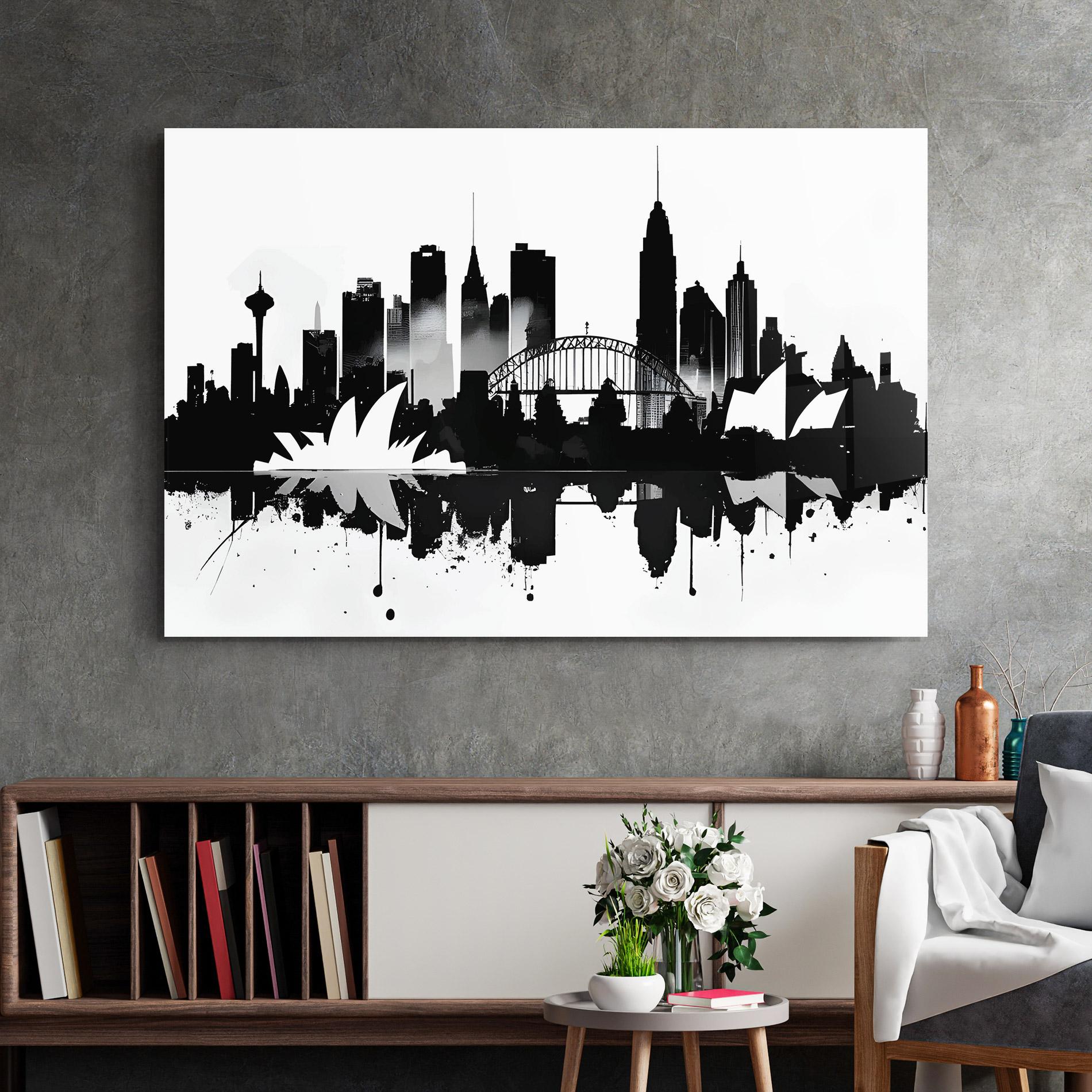 Üvegkép Opera House Art mockup 2