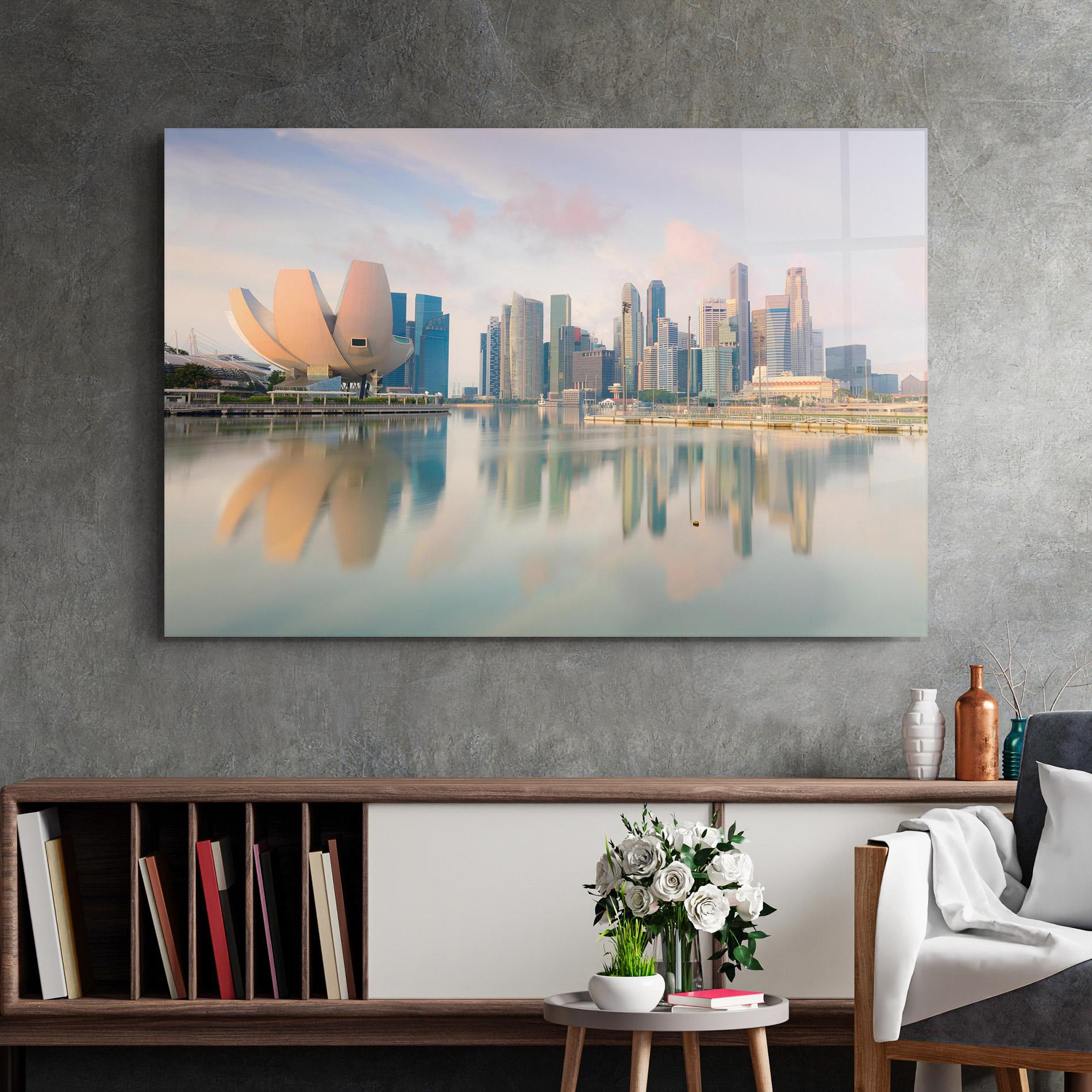 Üvegkép Singapore Buildings mockup 2