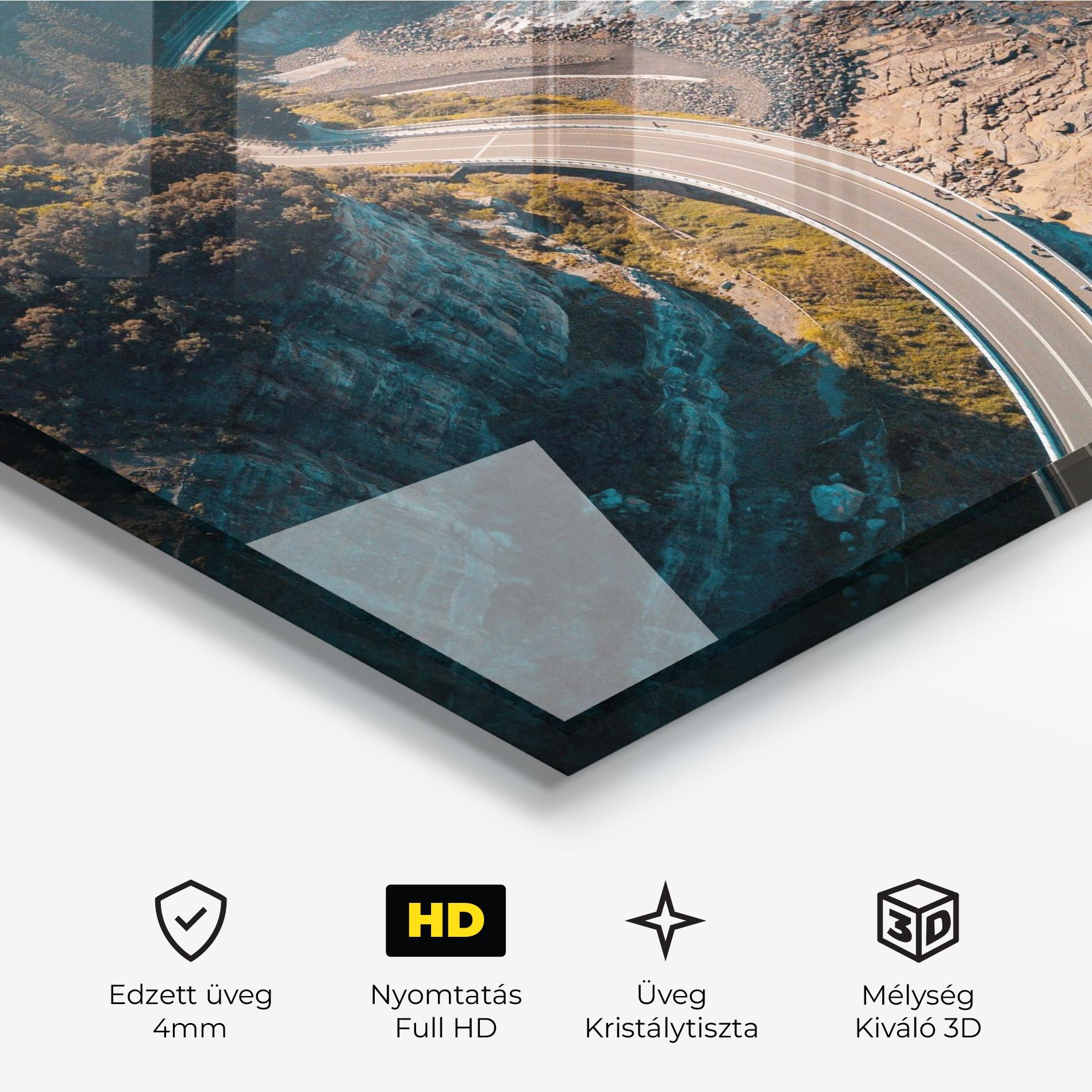 Üvegkép Australia Road mockup 3