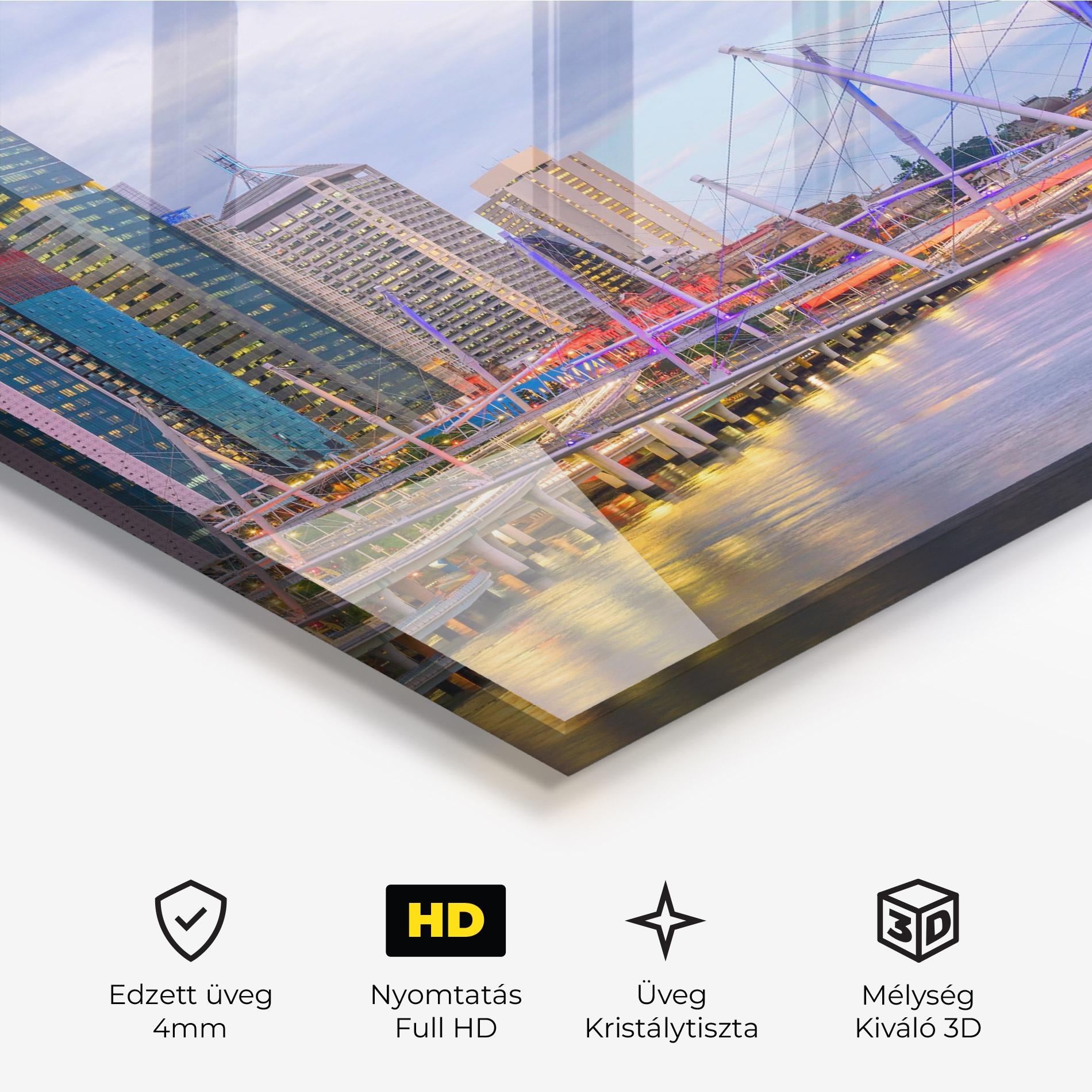 Üvegkép Brisbane River Australia mockup 3