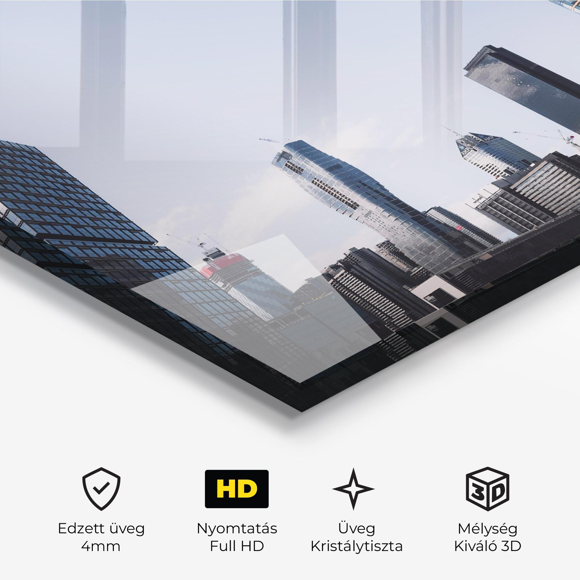 Üvegkép Business Building mockup 3