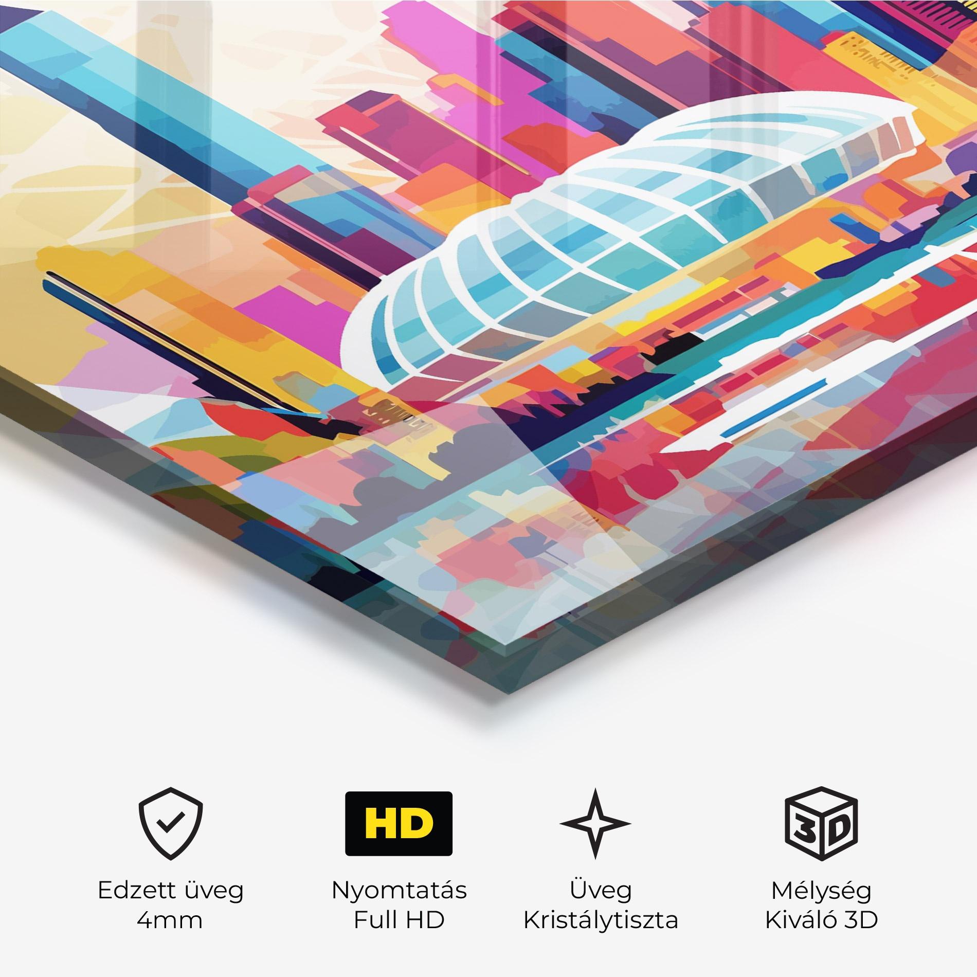 Üvegkép Olympic Stadium Color mockup 3