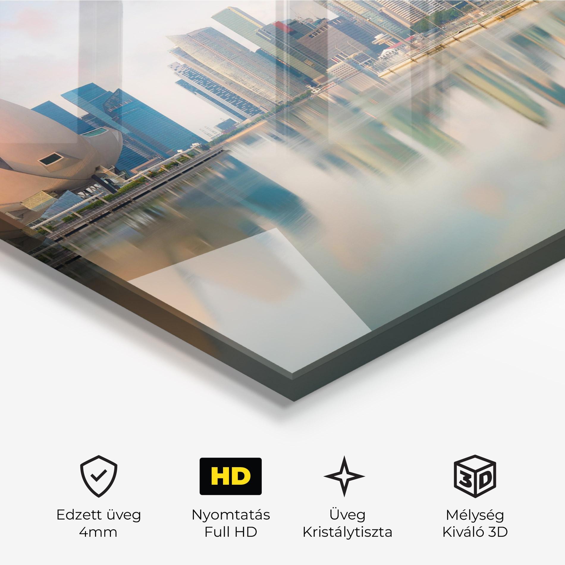 Üvegkép Singapore Buildings mockup 3