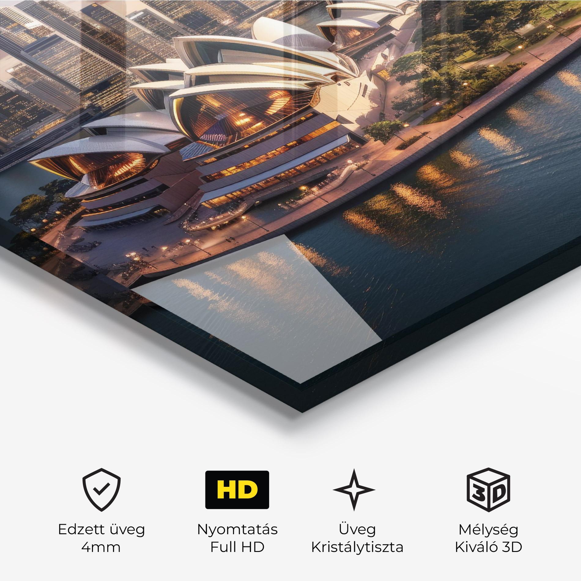 Üvegkép Sydney Australia Sunset mockup 3