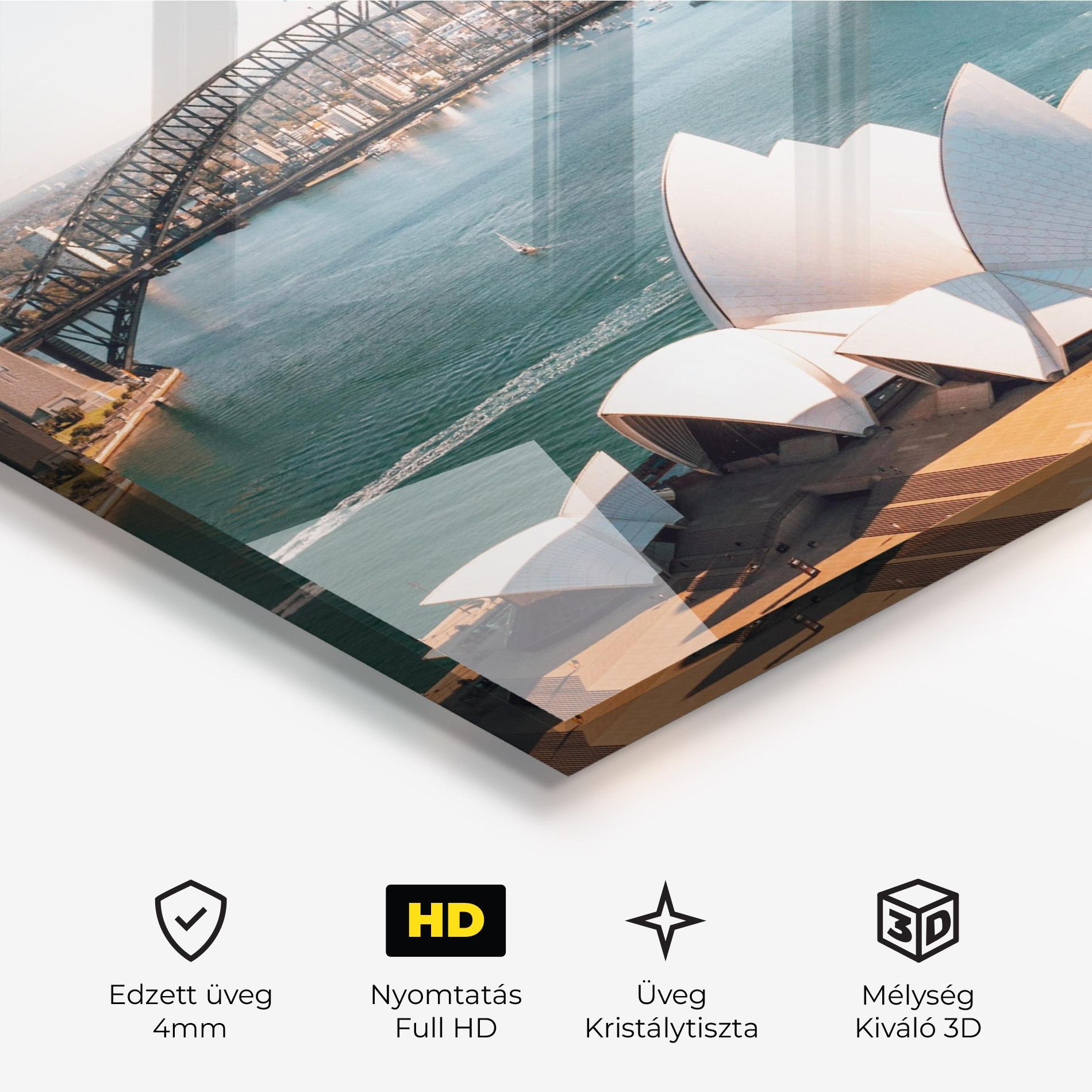 Üvegkép Sydney View mockup 3