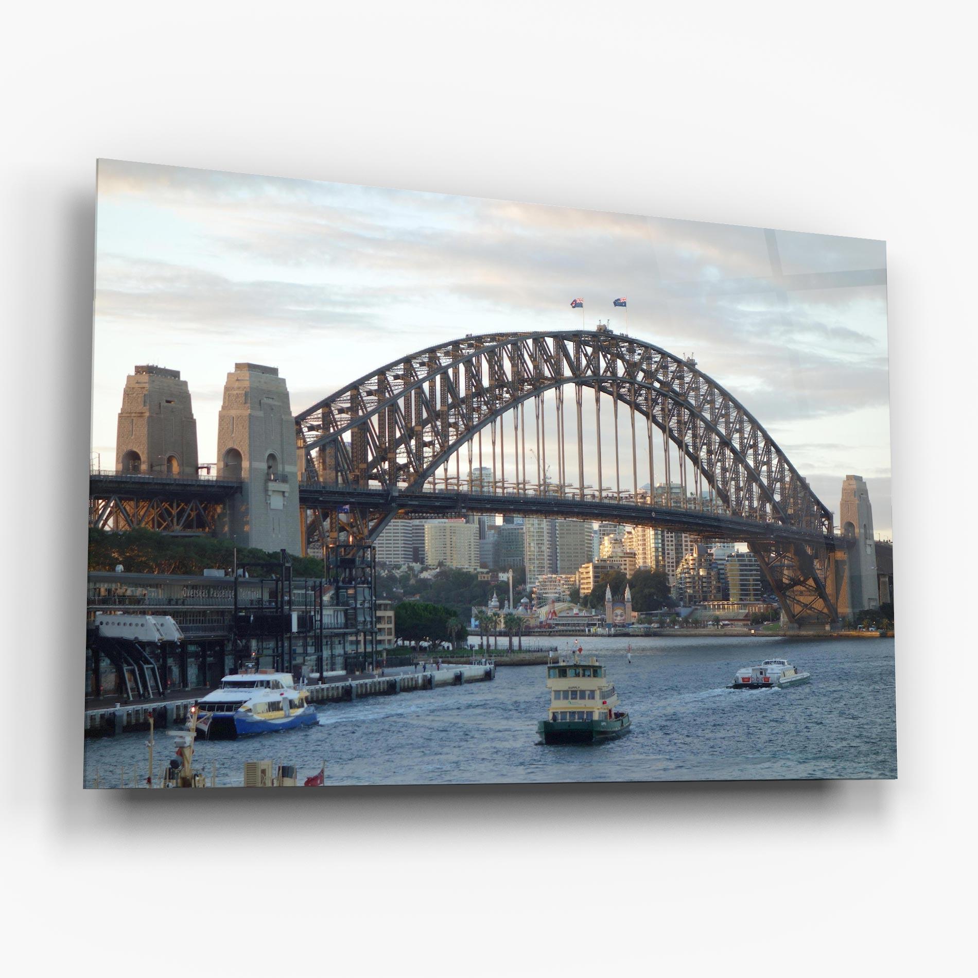 Üvegkép Harbour Bridge View mockup 6