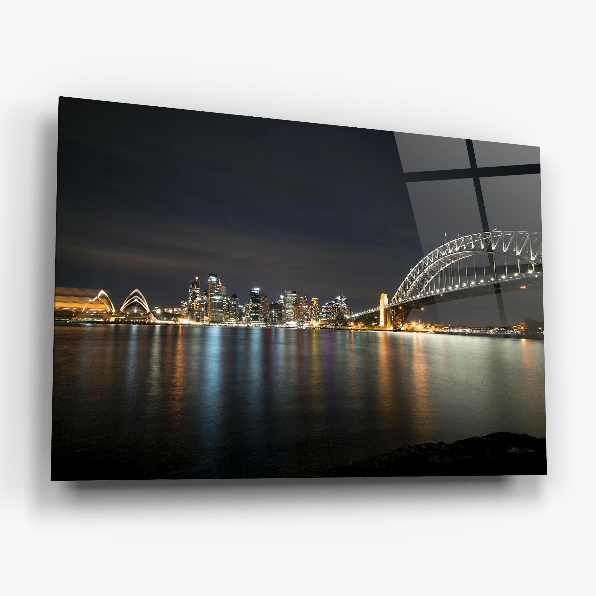 Üvegkép Harbour Bridge mockup 6