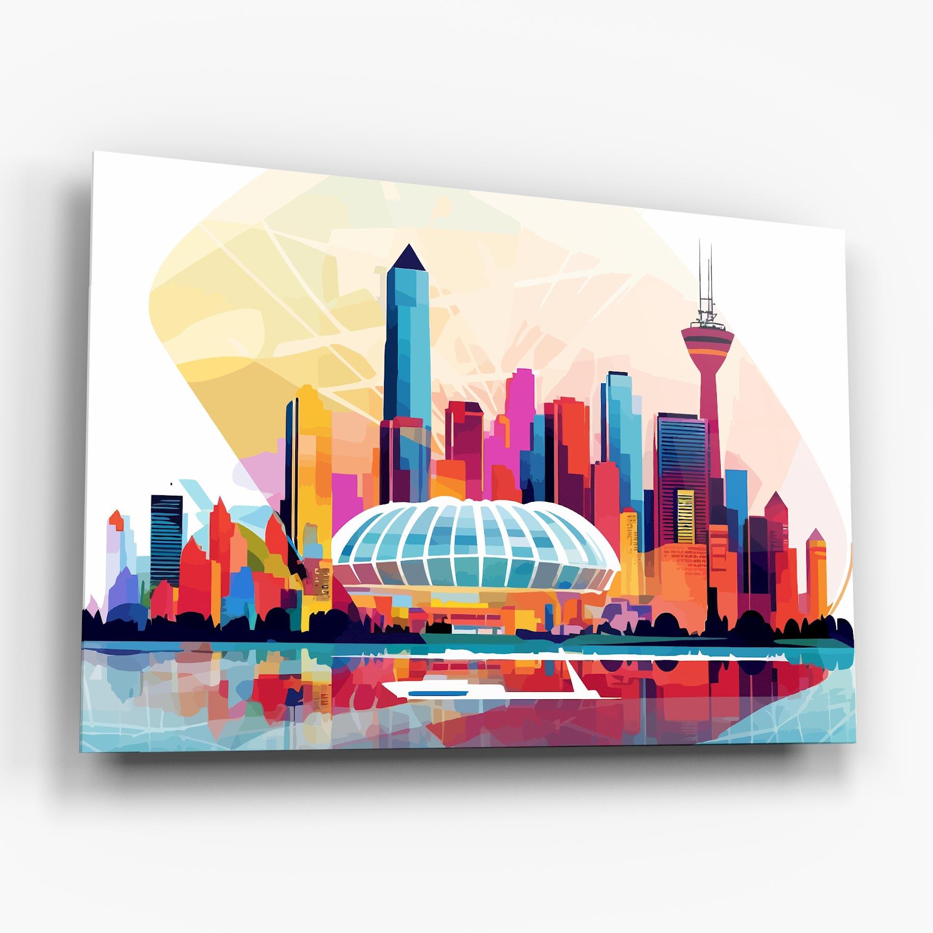 Üvegkép Olympic Stadium Color mockup 6