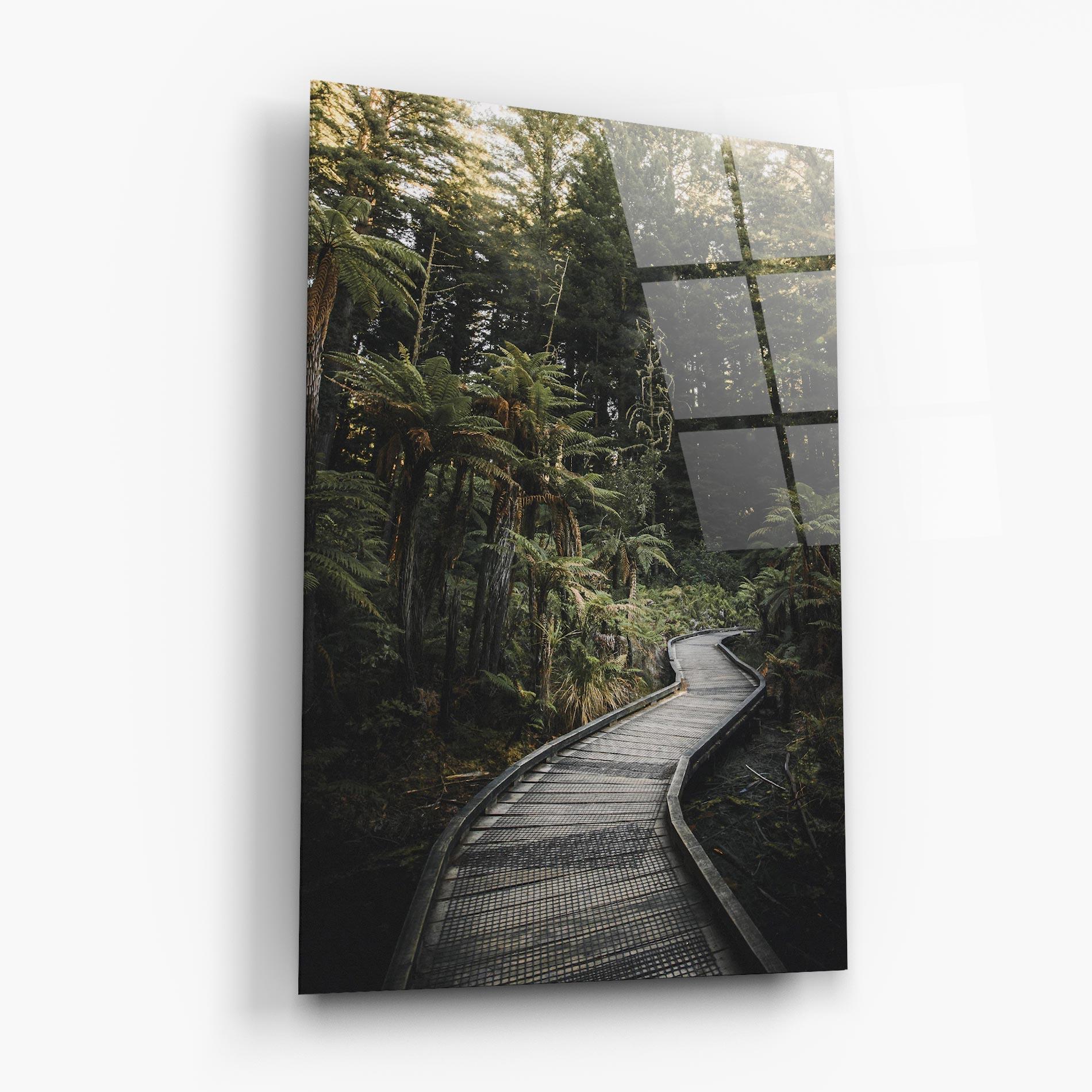 Üvegkép Forest Path View mockup 6