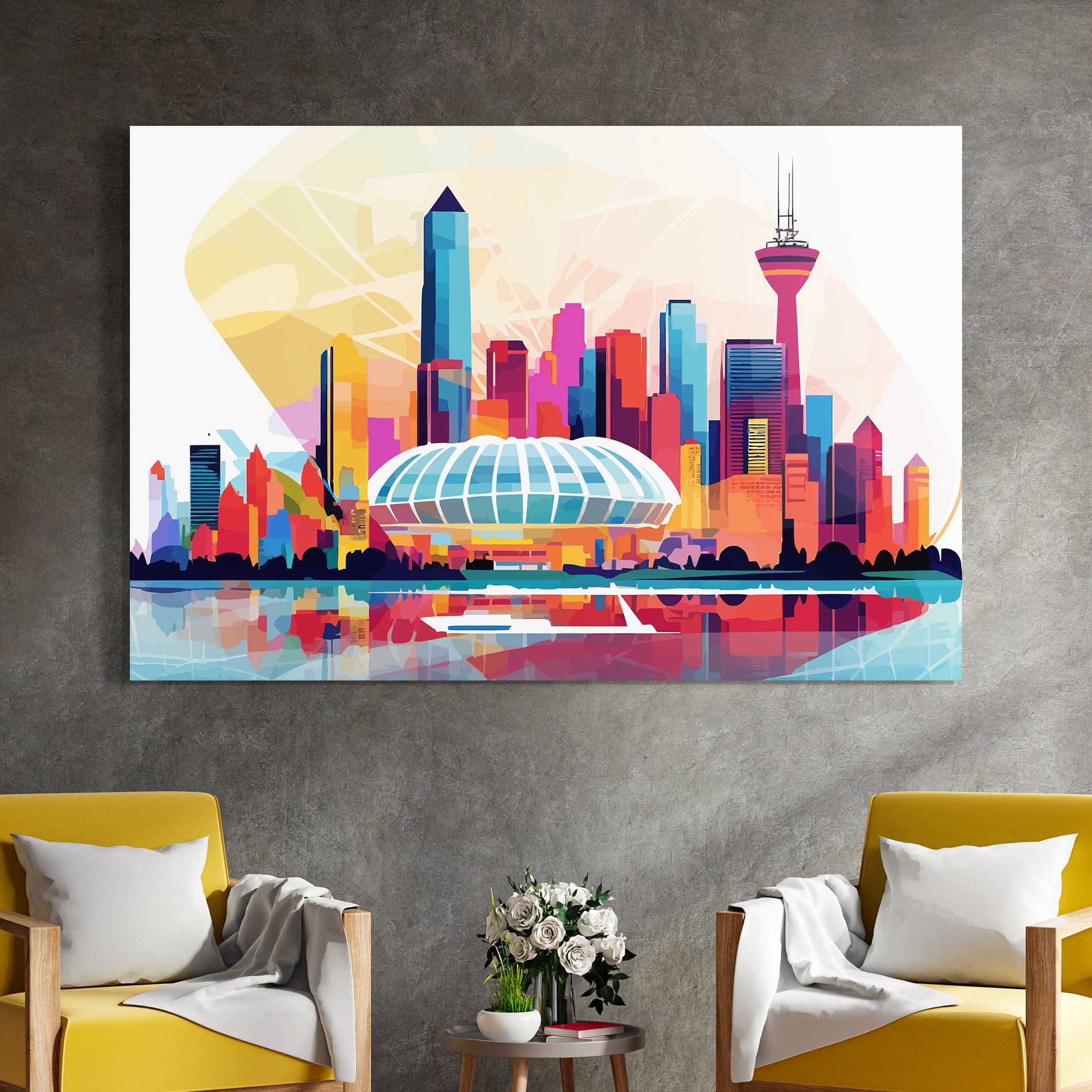 Olympic Stadium Color mockup 4