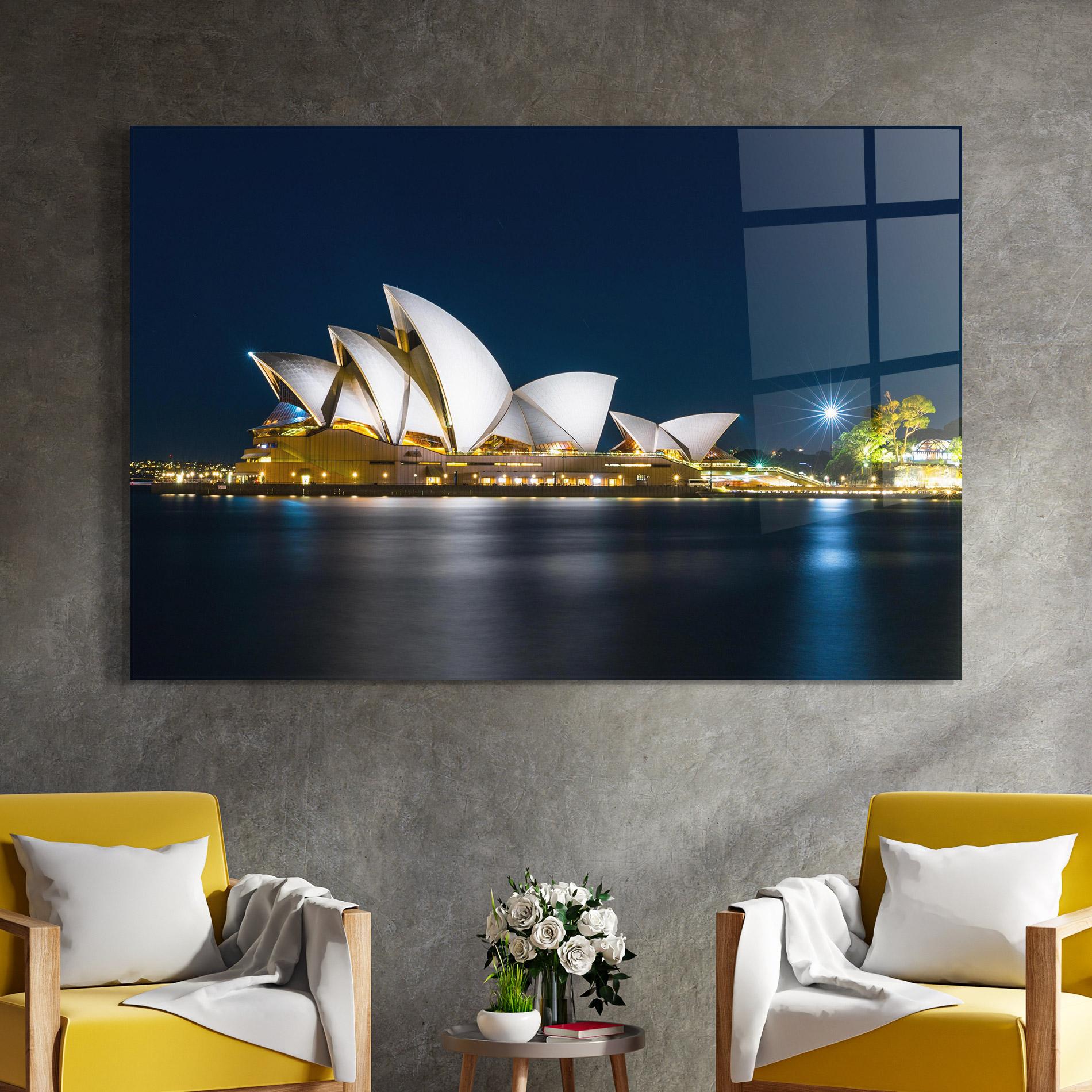 Üvegkép Shiny Opera House mockup 4