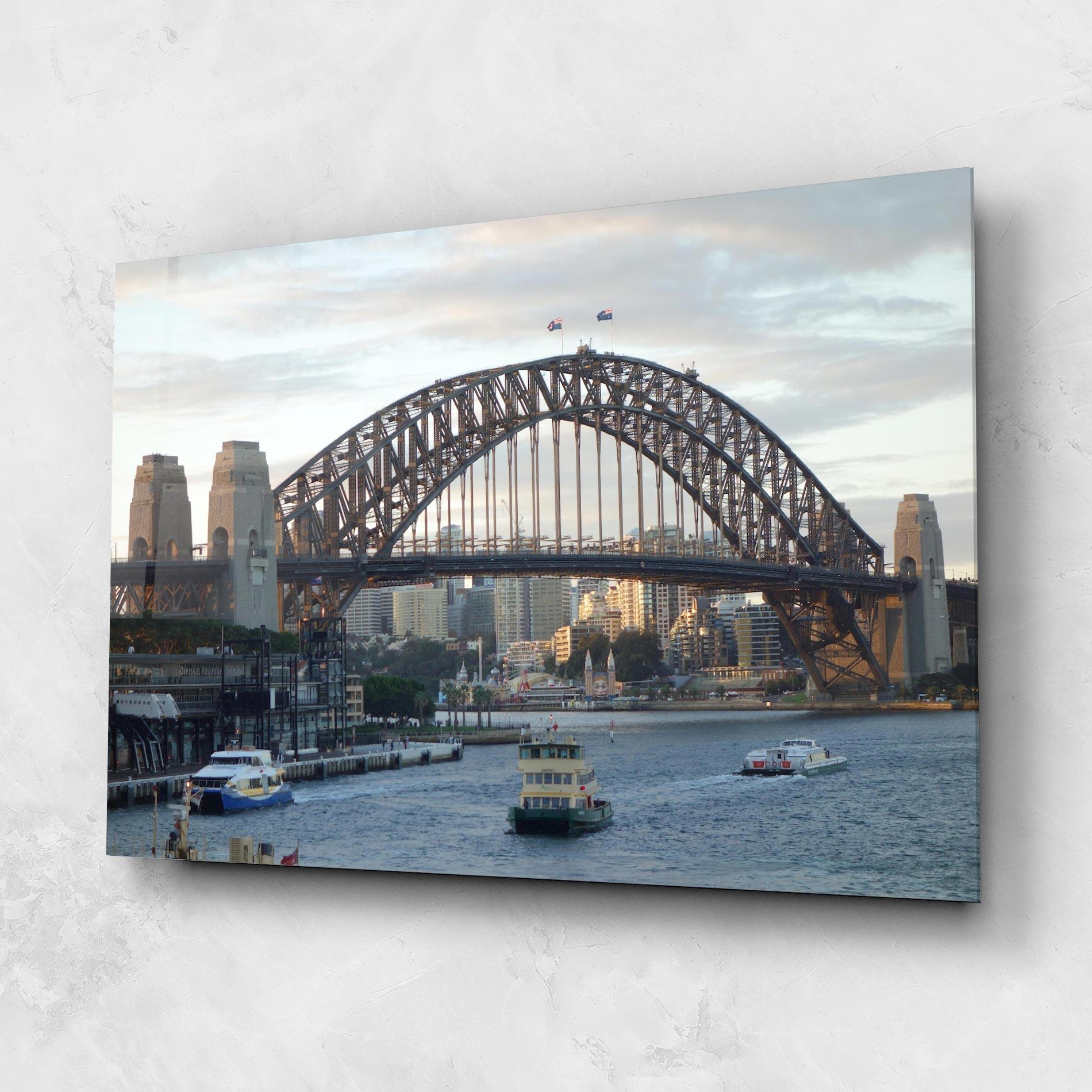 Üvegkép Harbour Bridge View mockup 1