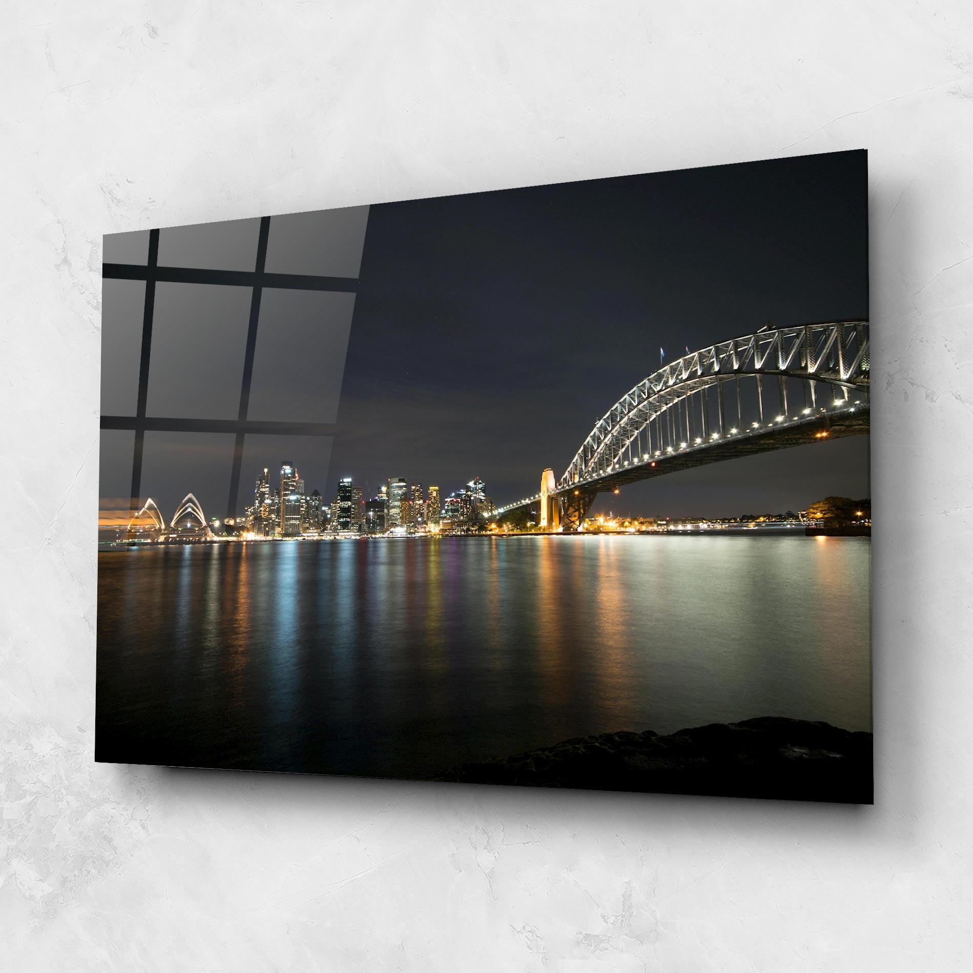 Üvegkép Harbour Bridge mockup 1