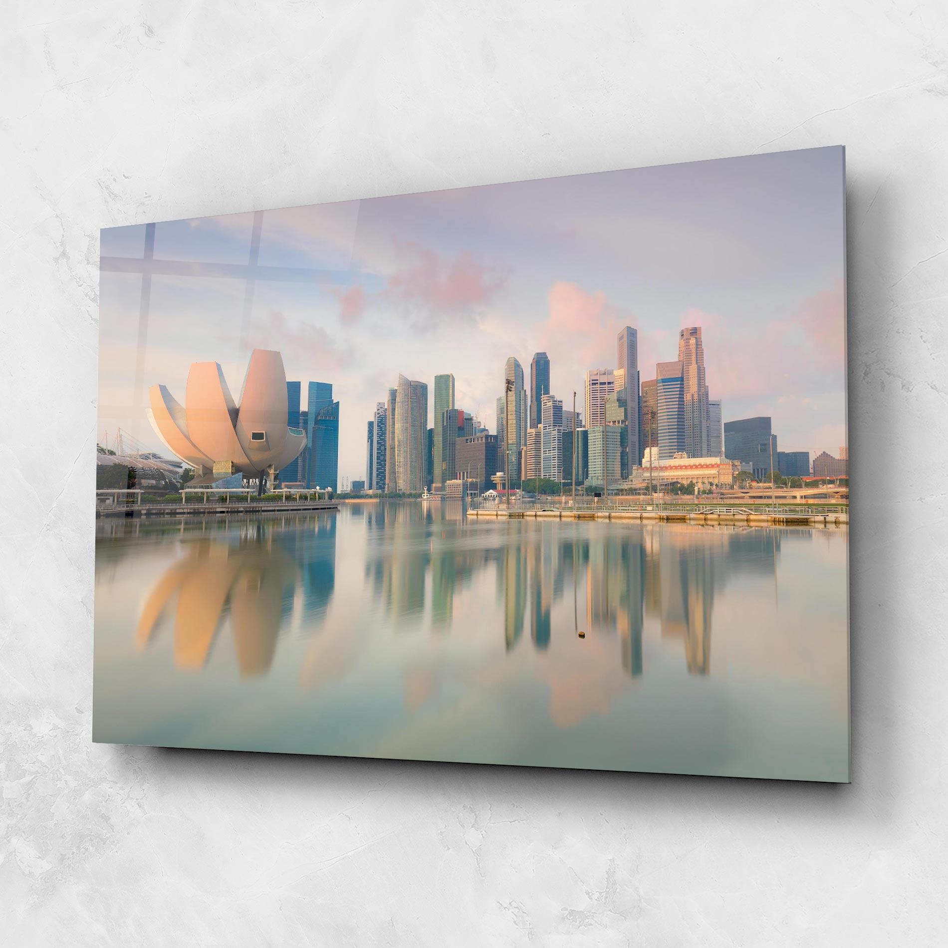 Üvegkép Singapore Buildings mockup 1