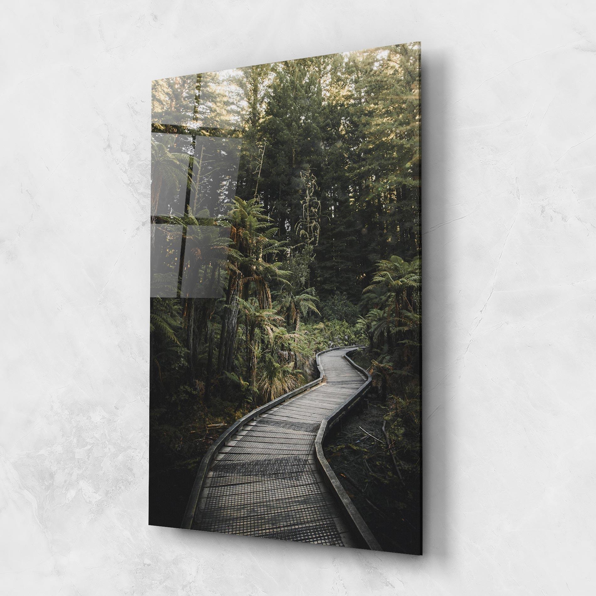 Üvegkép Forest Path View mockup 1