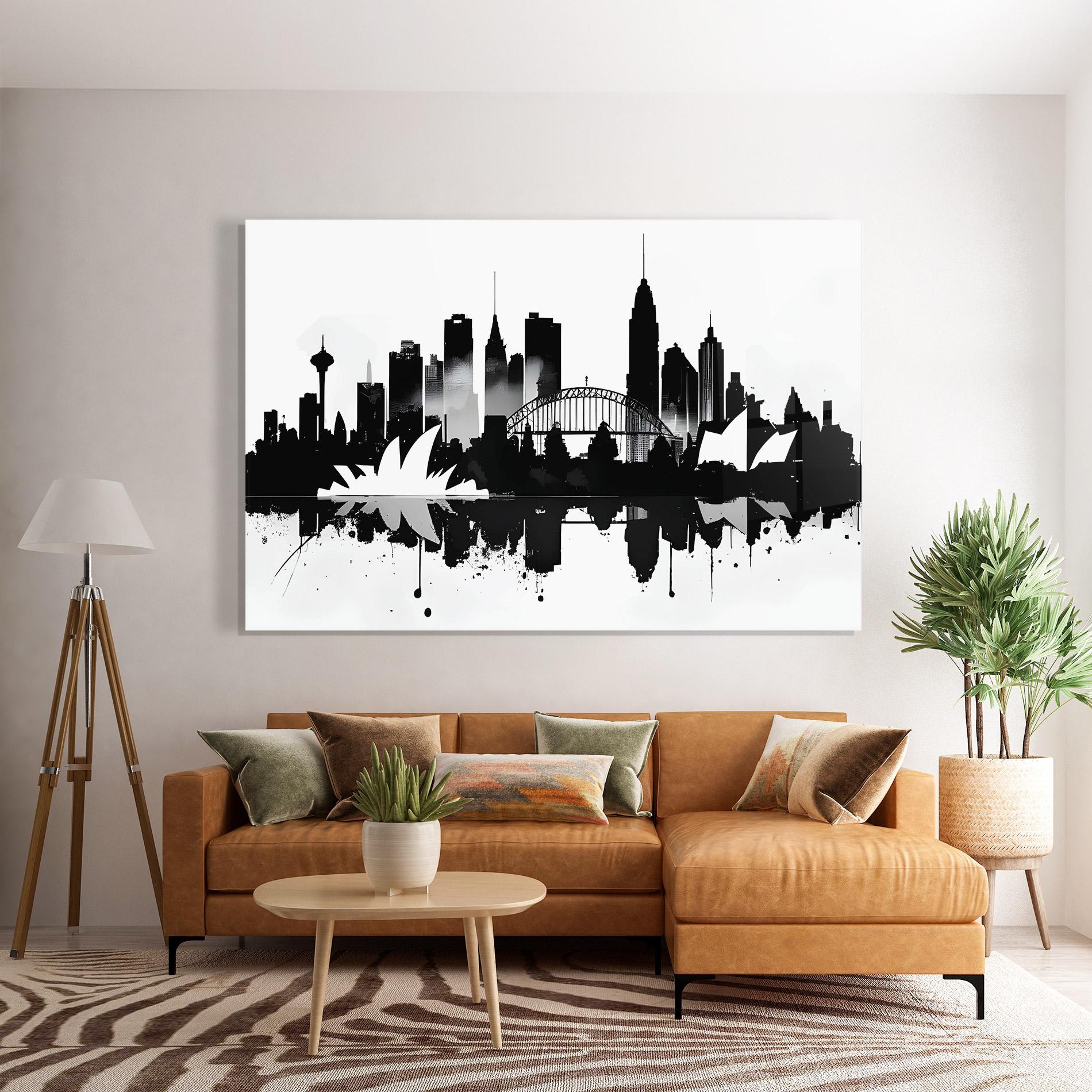 Üvegkép Opera House Art mockup 7