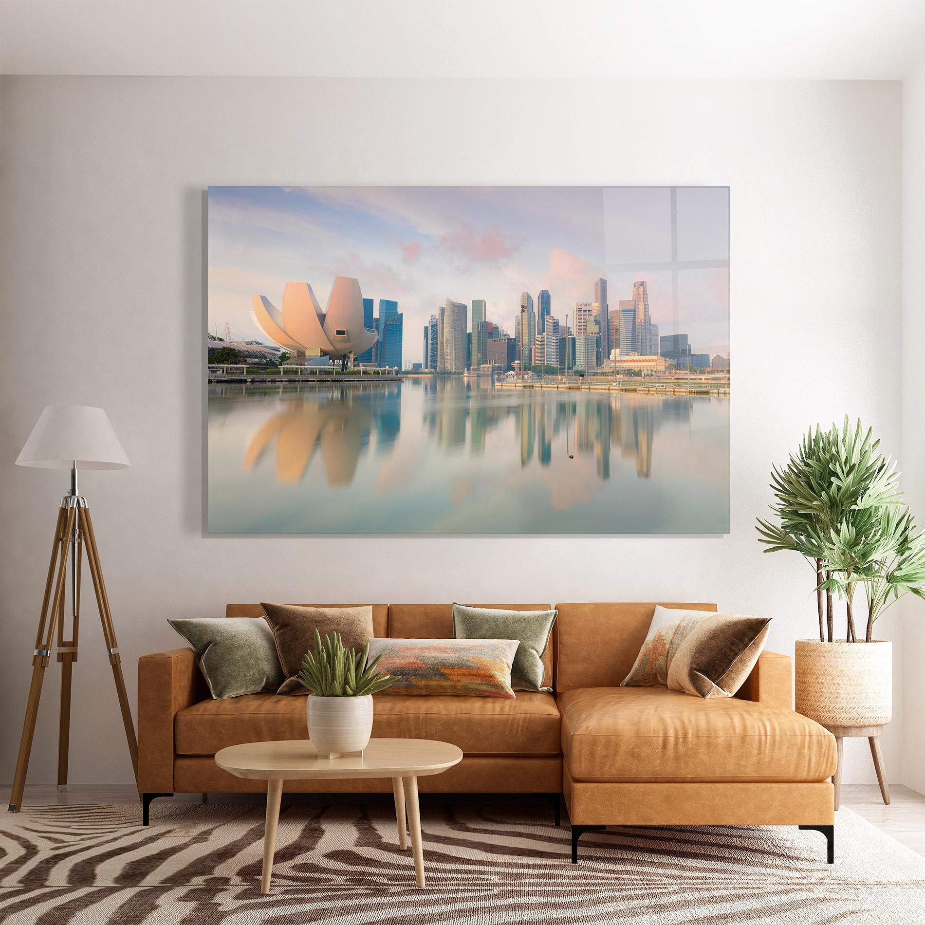 Üvegkép Singapore Buildings mockup 7