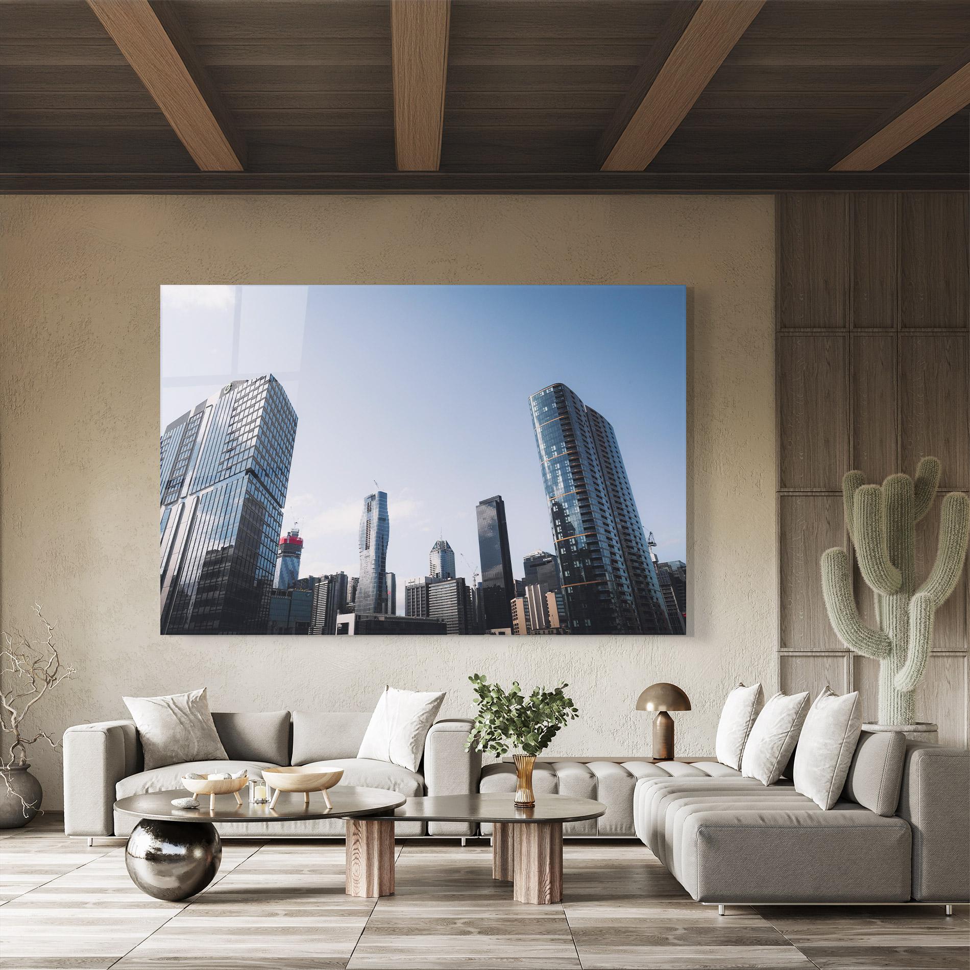 Üvegkép Business Building mockup 8